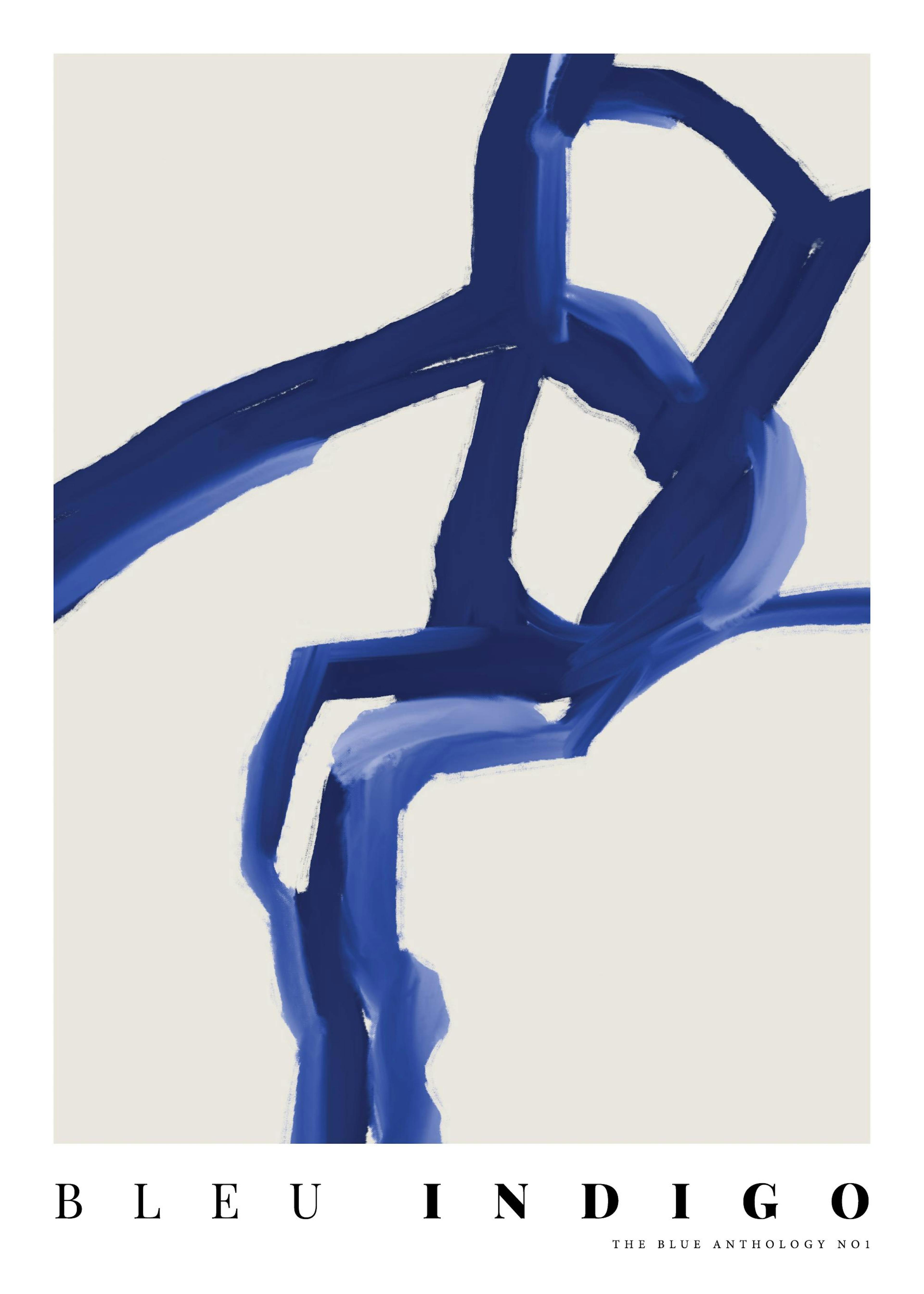 Indigo Abstract No1 Poster 0