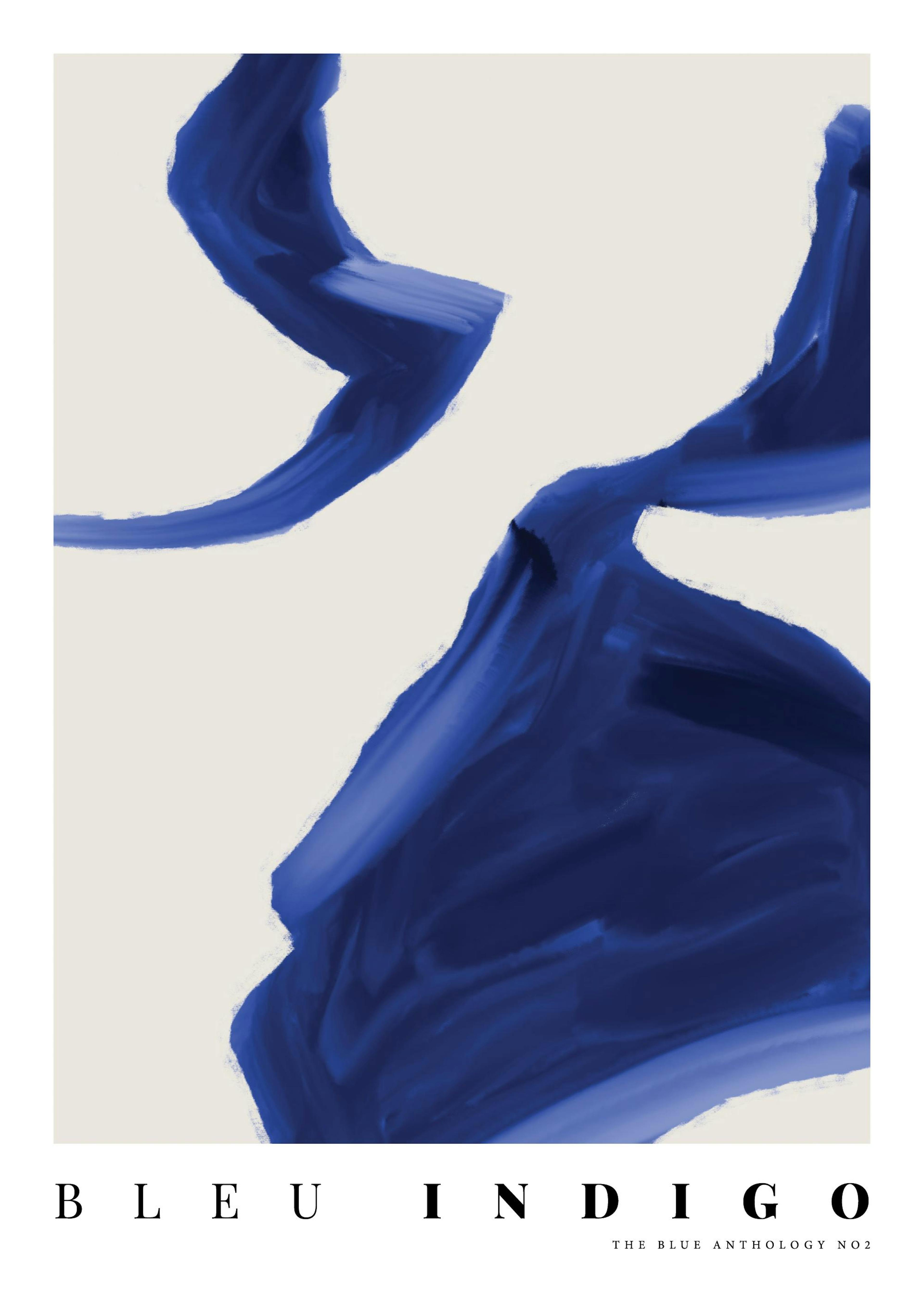 Indigo Abstract No2 Affiche 0