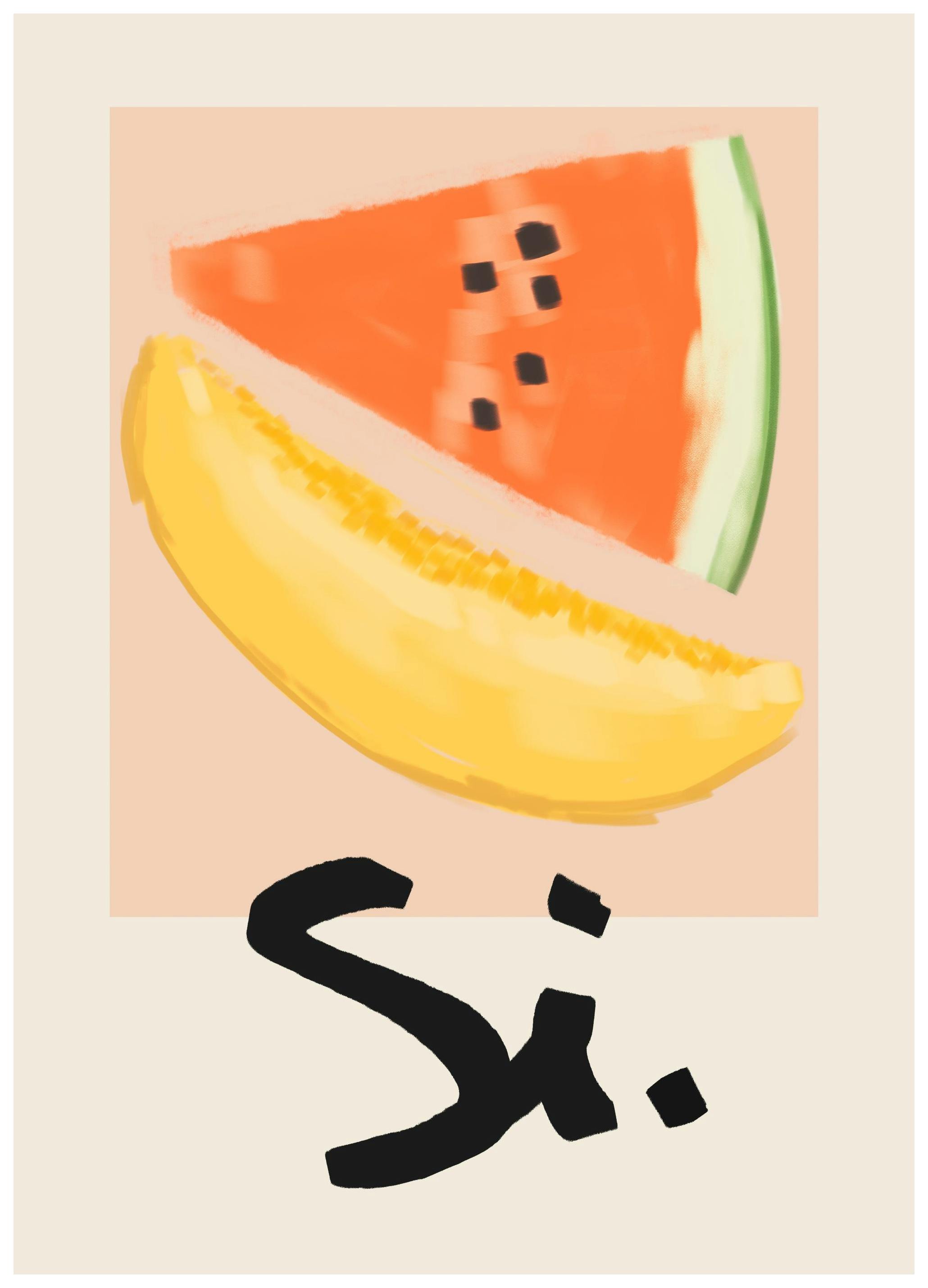 Si Fruit Print (50x70 cm)