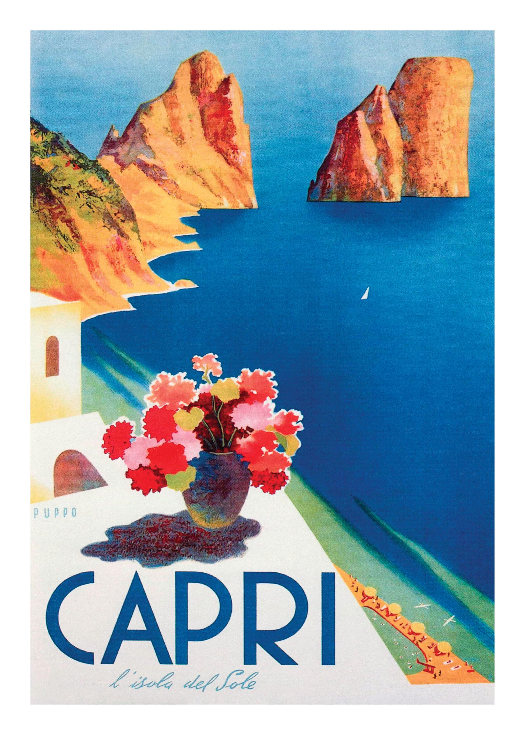 品質検査済 – Poster Print Travel Capri Vintage Desenio.ca | Art 絵画