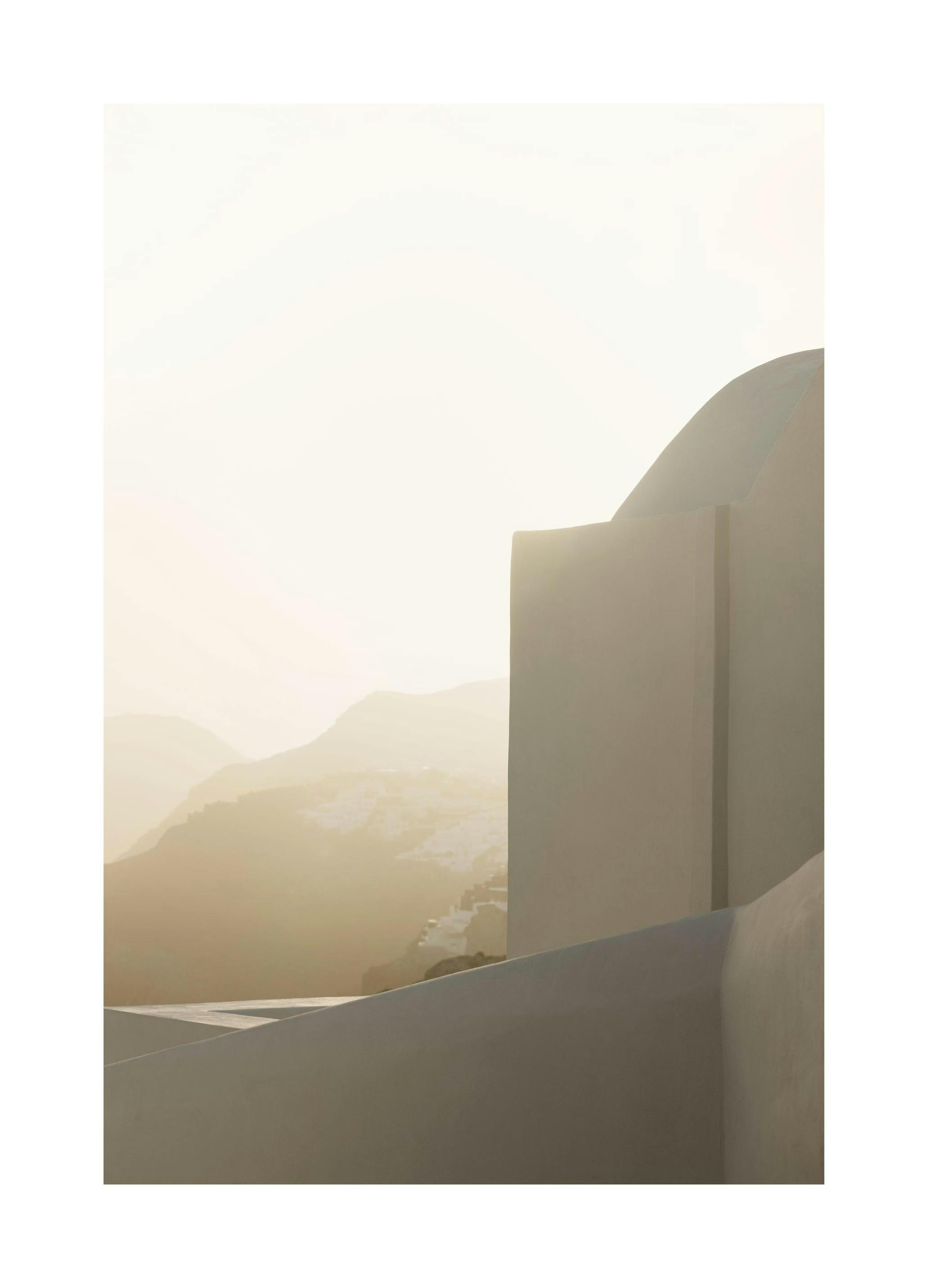 Oia in Sunrise Poster (50x70 cm) - Architectuur