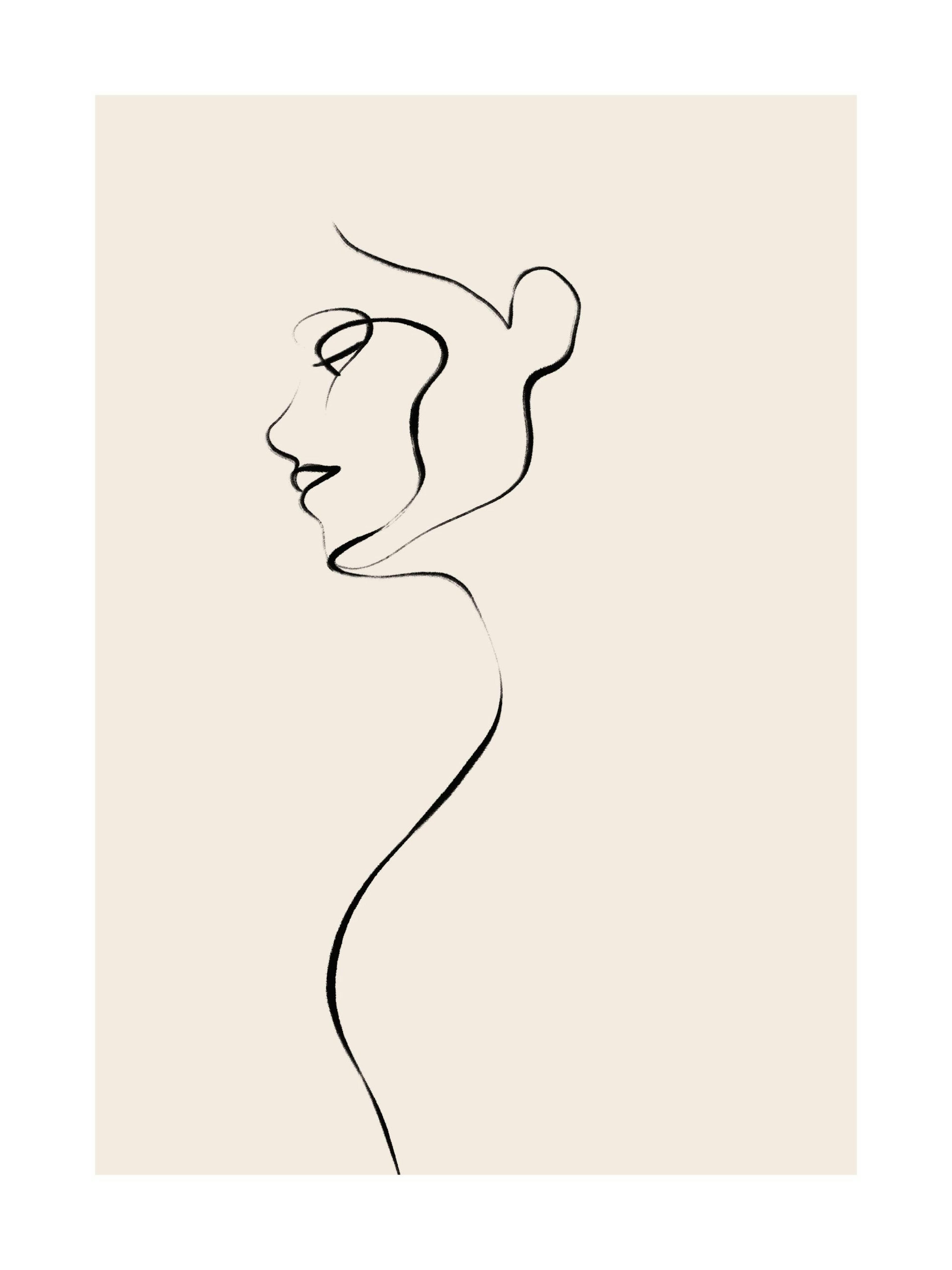 Female in Lines Plakat 0