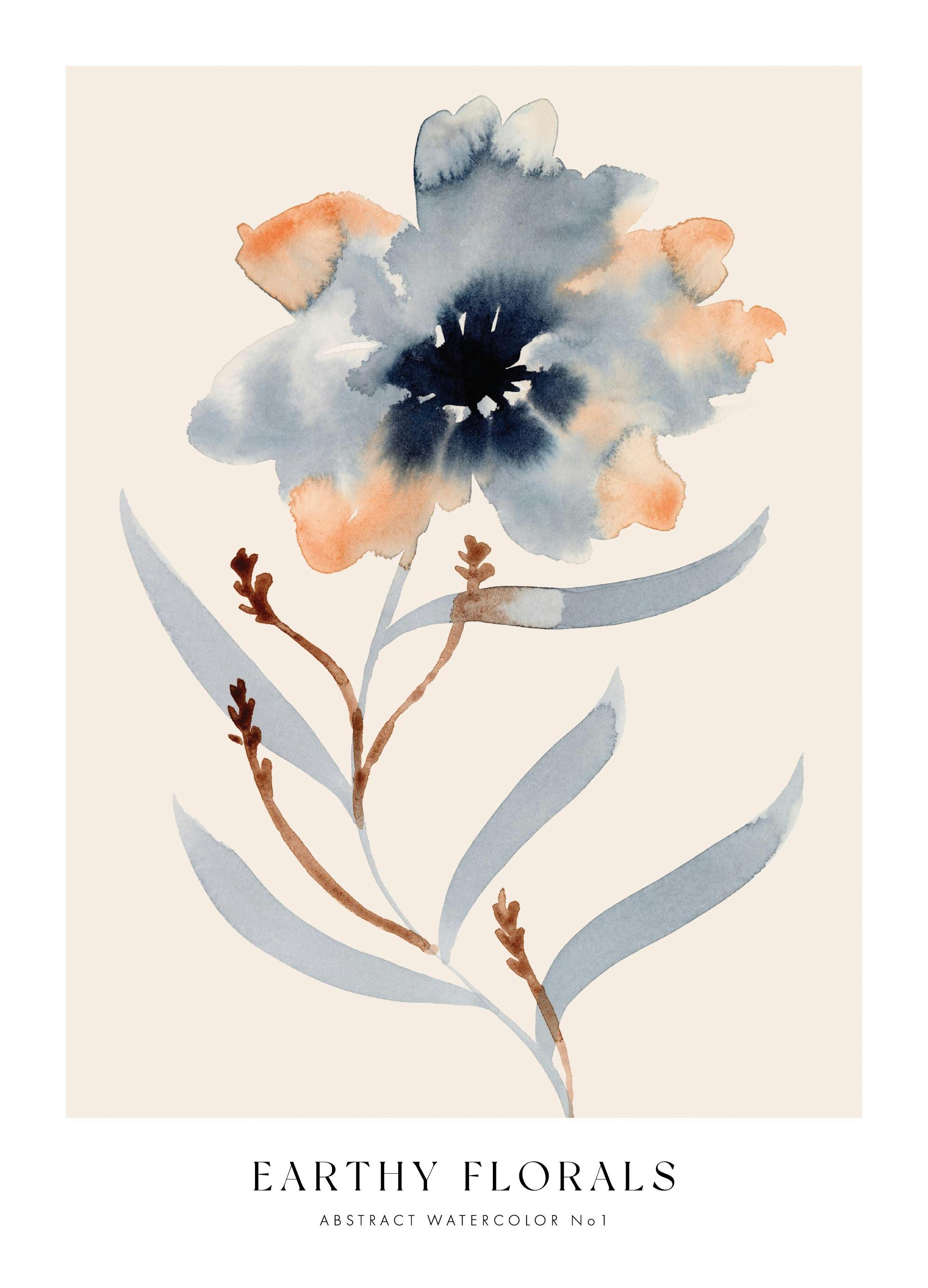 Earthy Florals No1 Print (30x40 cm)