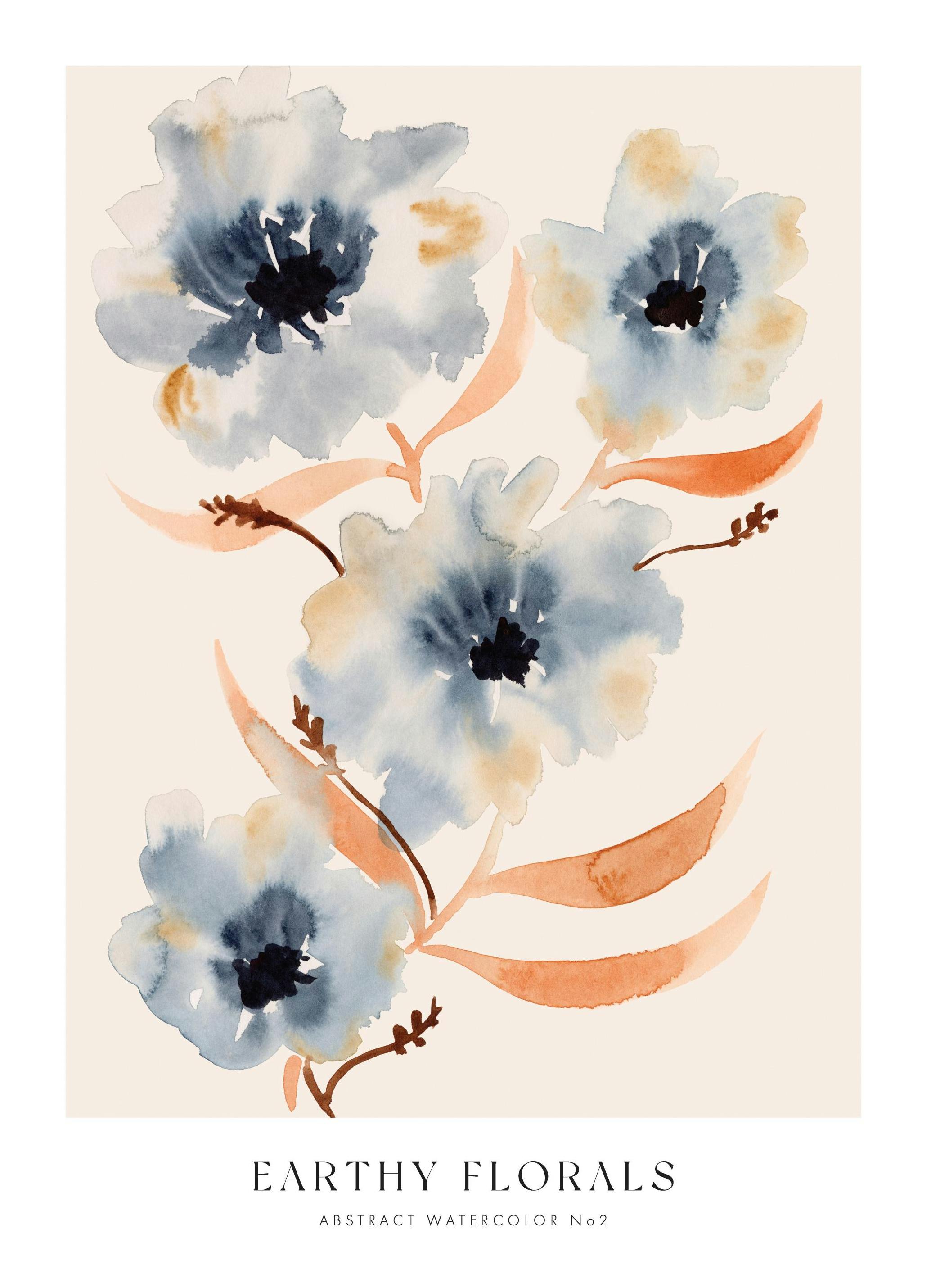 Earthy Florals No2 Print (21x30 cm)