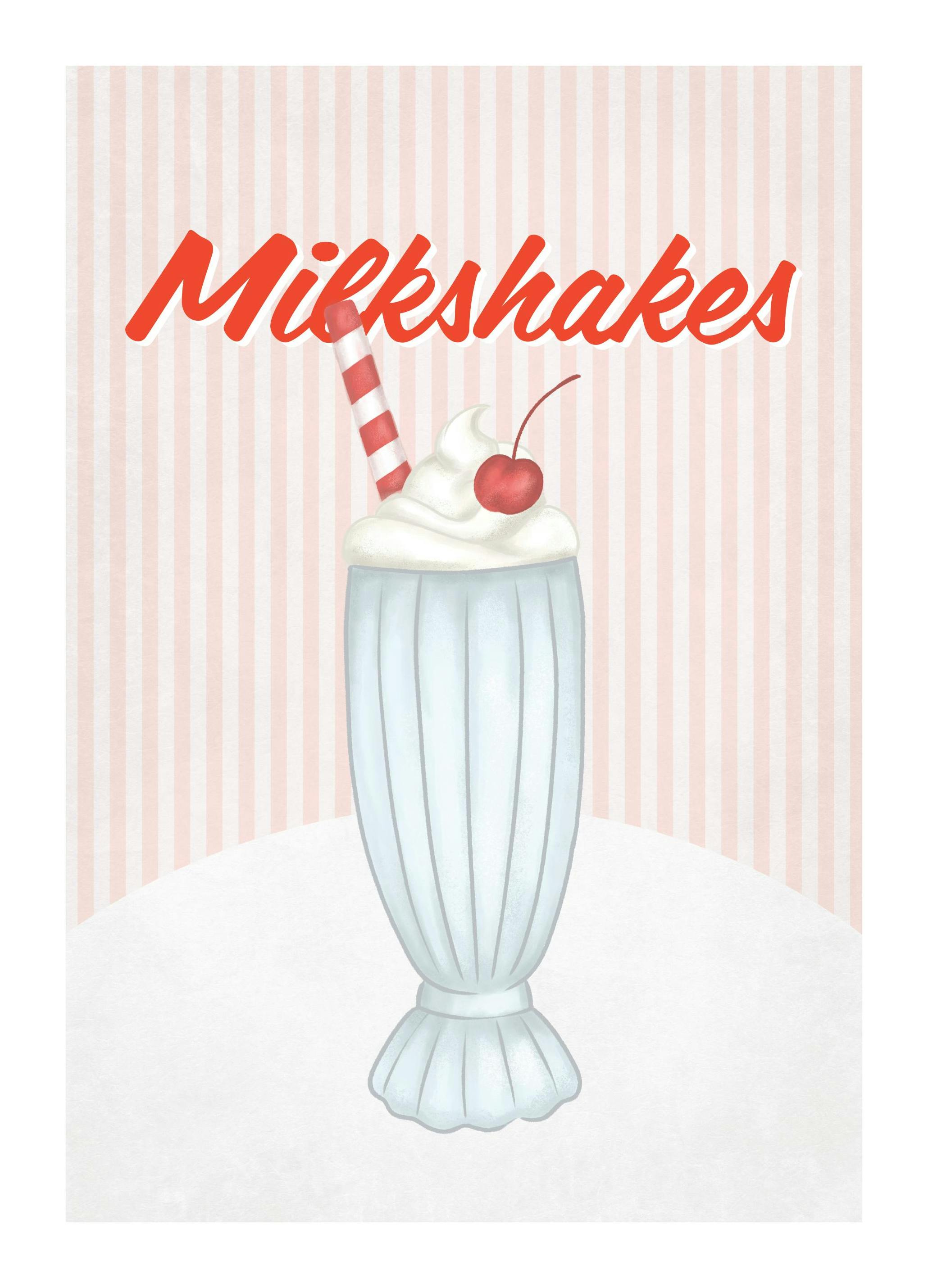 Diner Milkshake Poster (21x30 cm) - Poster