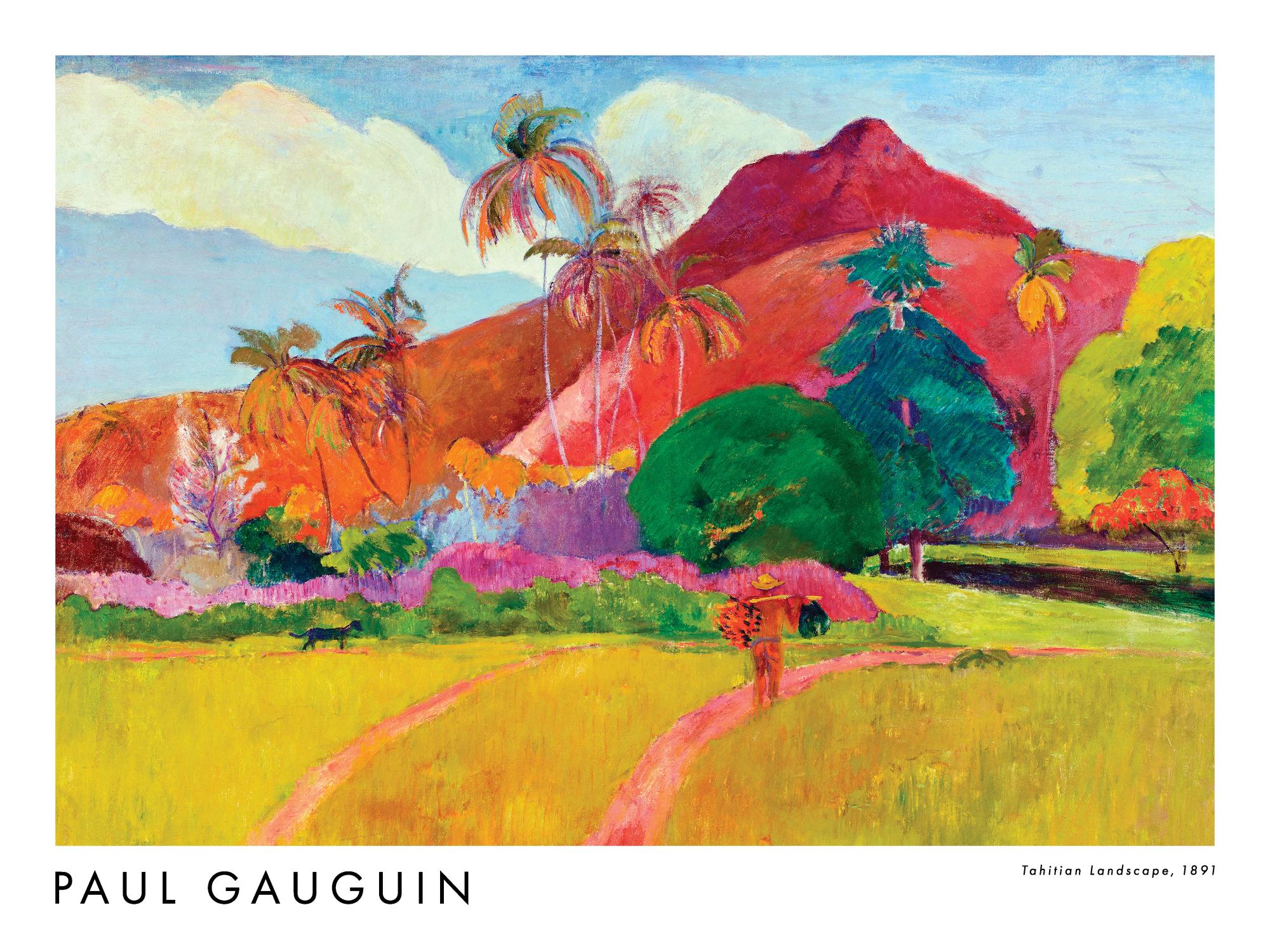 他の方発送×Paul Gauguin 【マンダリンのある風景】　副製品 Paul Gauguin - Tahitian Landscape Poster
