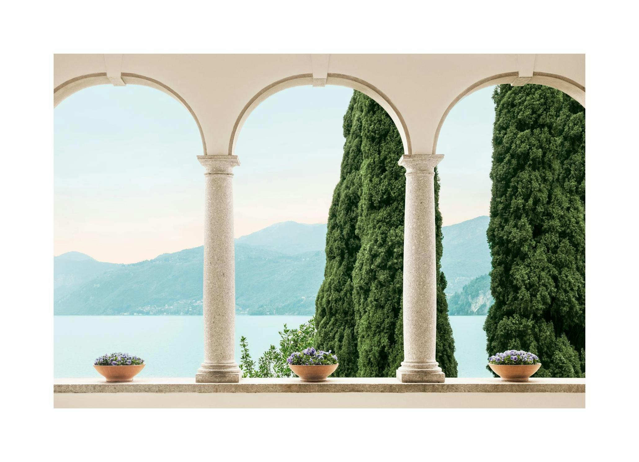 View Through Arches Poster (30x40 cm)
