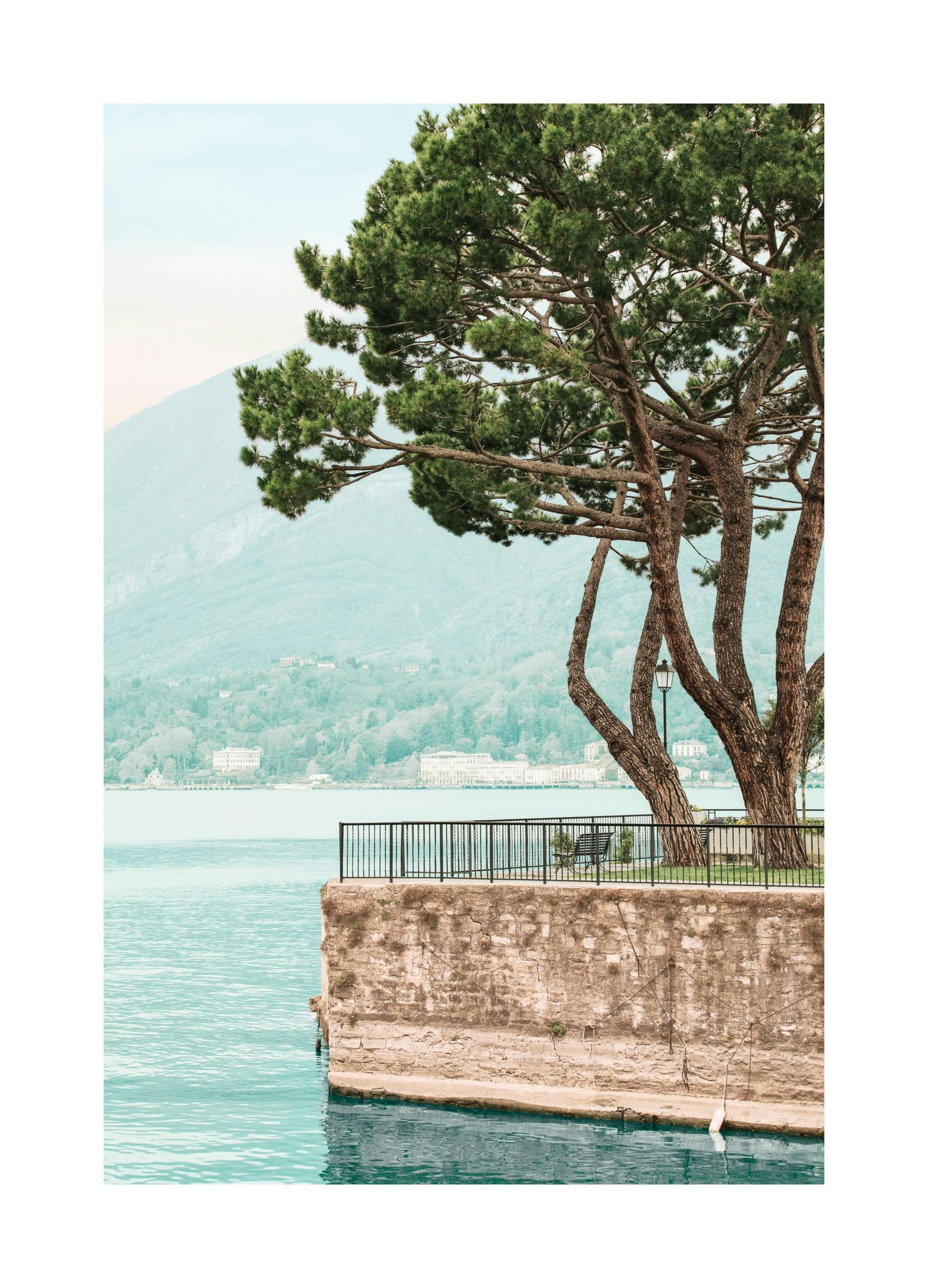 Bellagio View No1 Poster (50x70 cm) - Tableaux de la mer