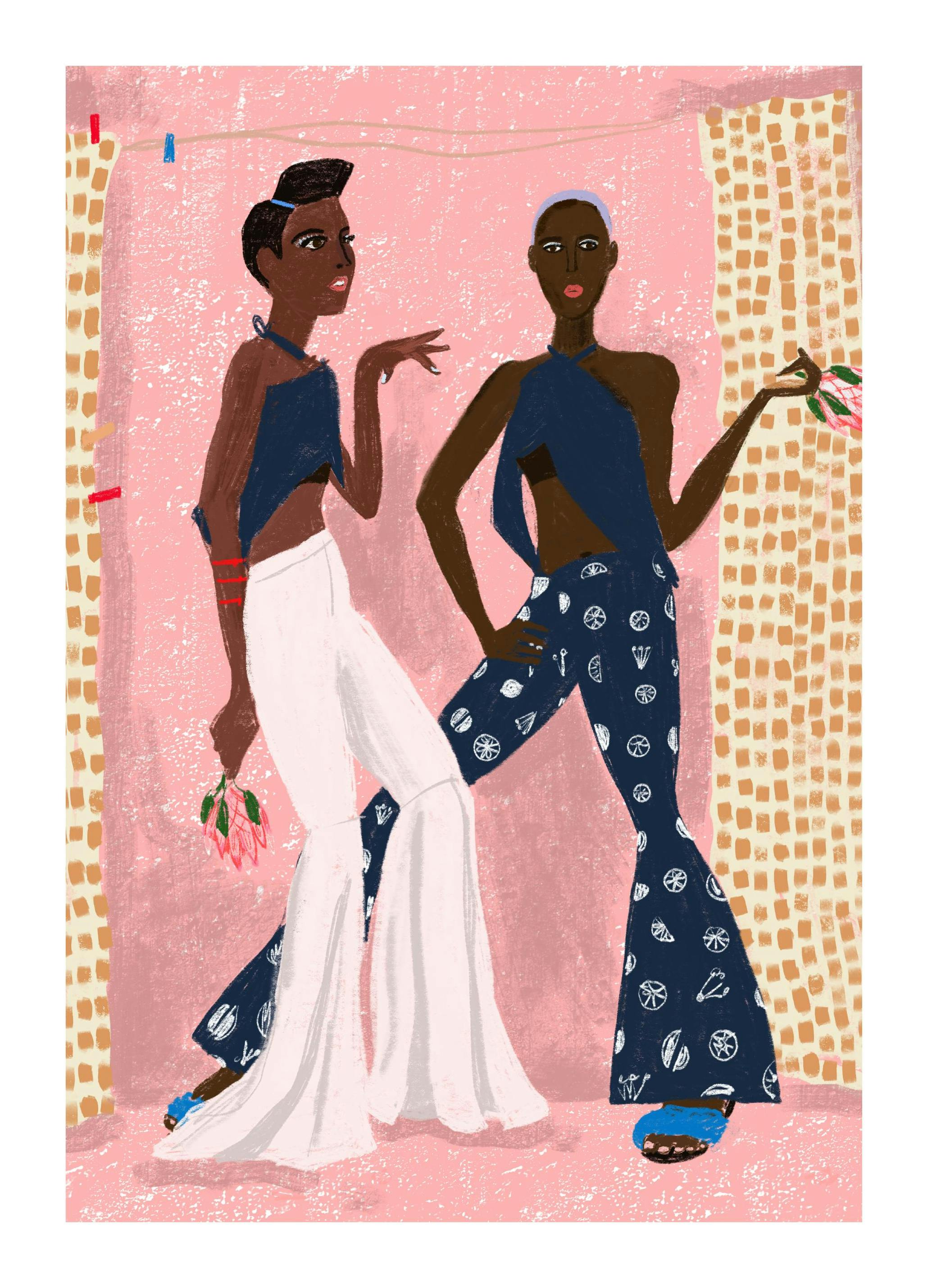 With Friends Print (50x70 cm)