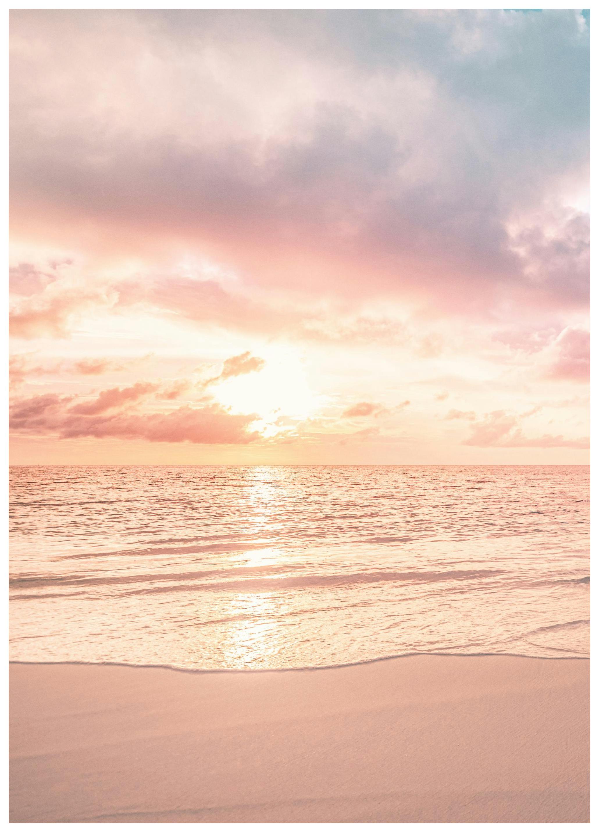 Pastel Sky Beach No1 Poster (50x70 cm)-Posters