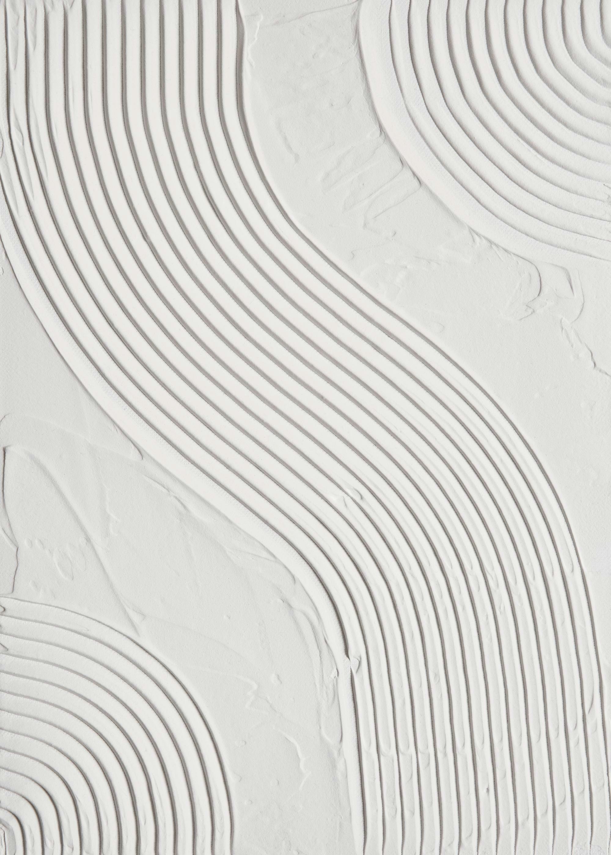 Abstract texture waves print with wavey lines in grey-beige, a modern artistic poster.