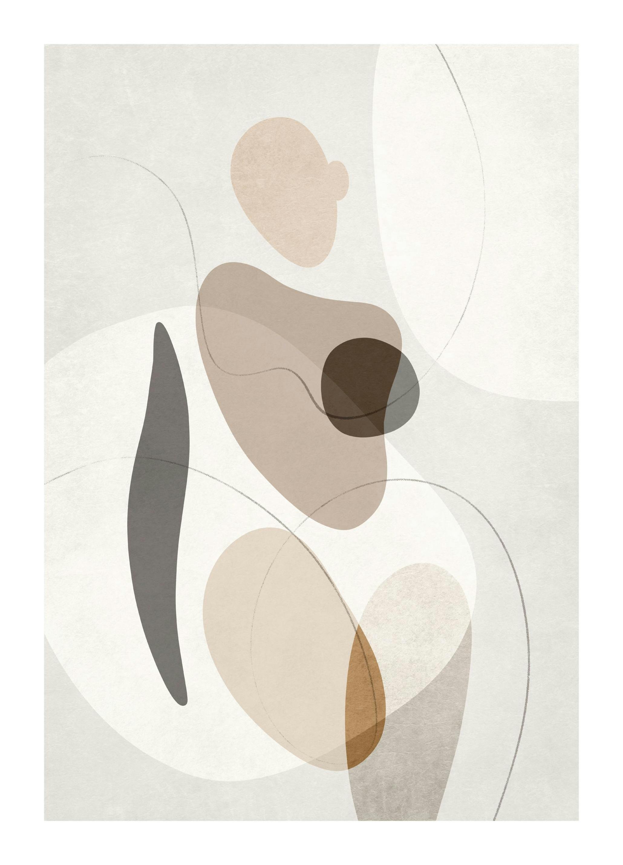 Organic Shapes Figure No2 Print (21x30 cm)