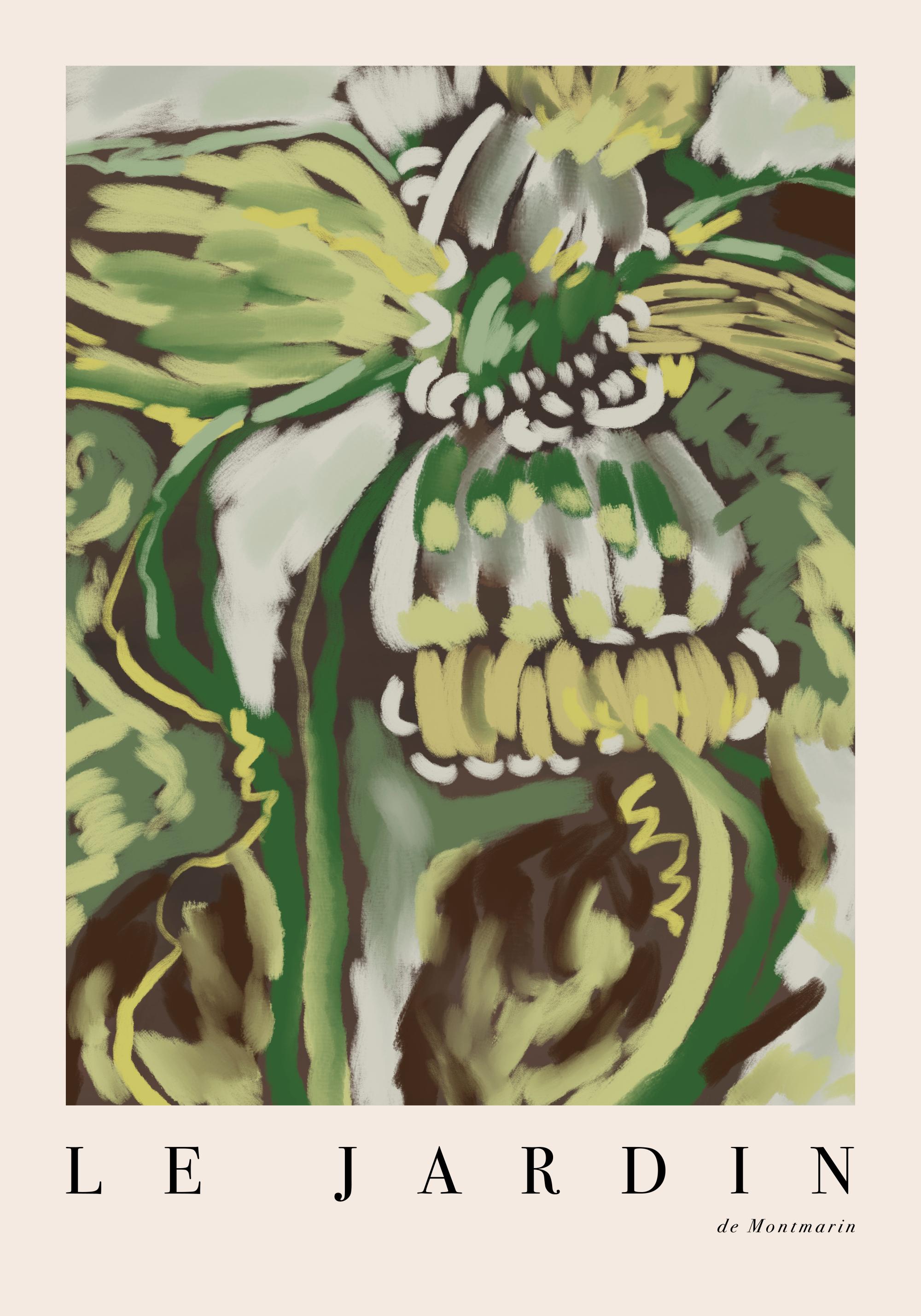 Le Jardin No9 Print – Green Art Poster | Desenio