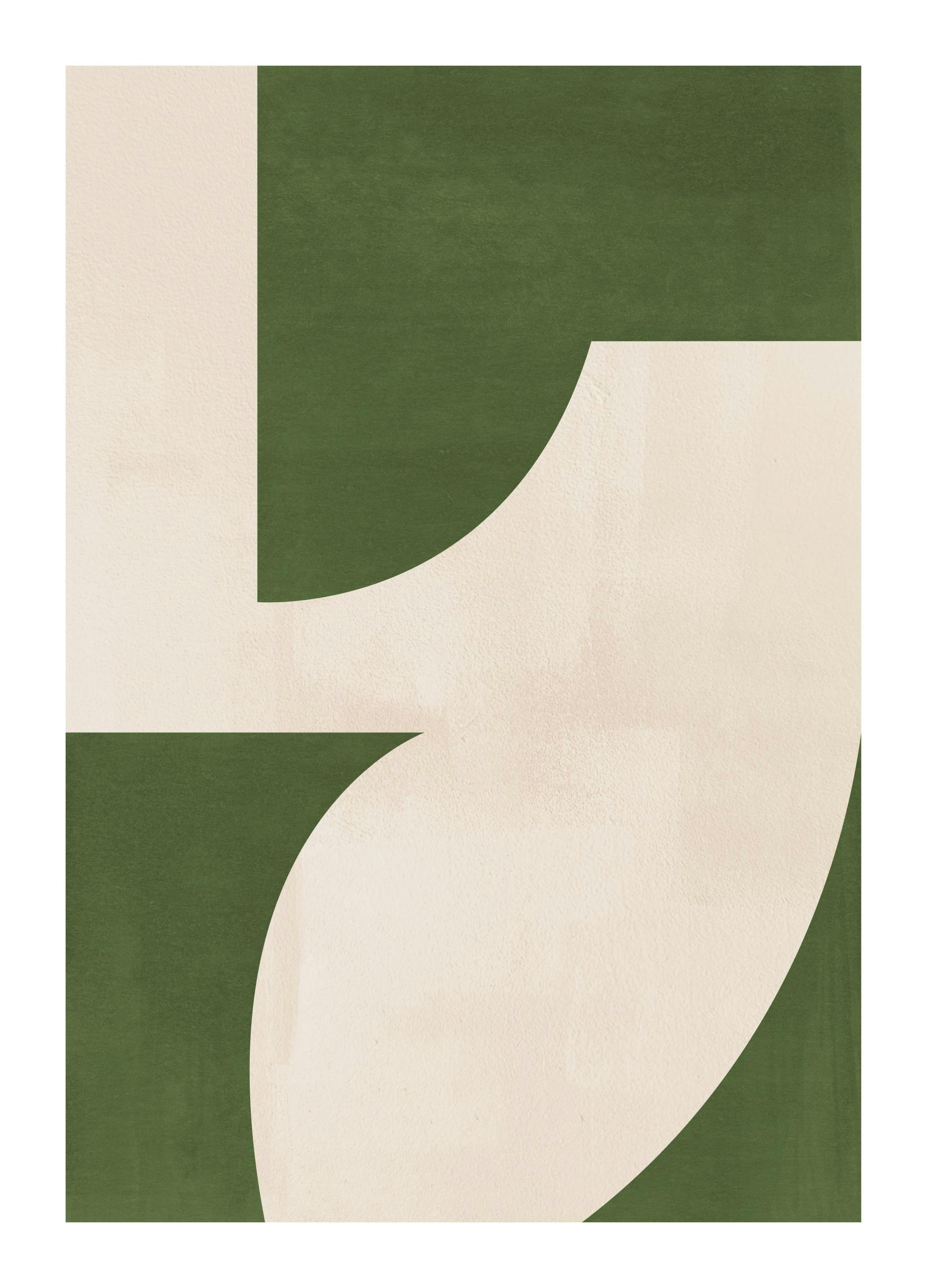 Green Graphic Forms No1 Poster (21x30 cm)-Poster