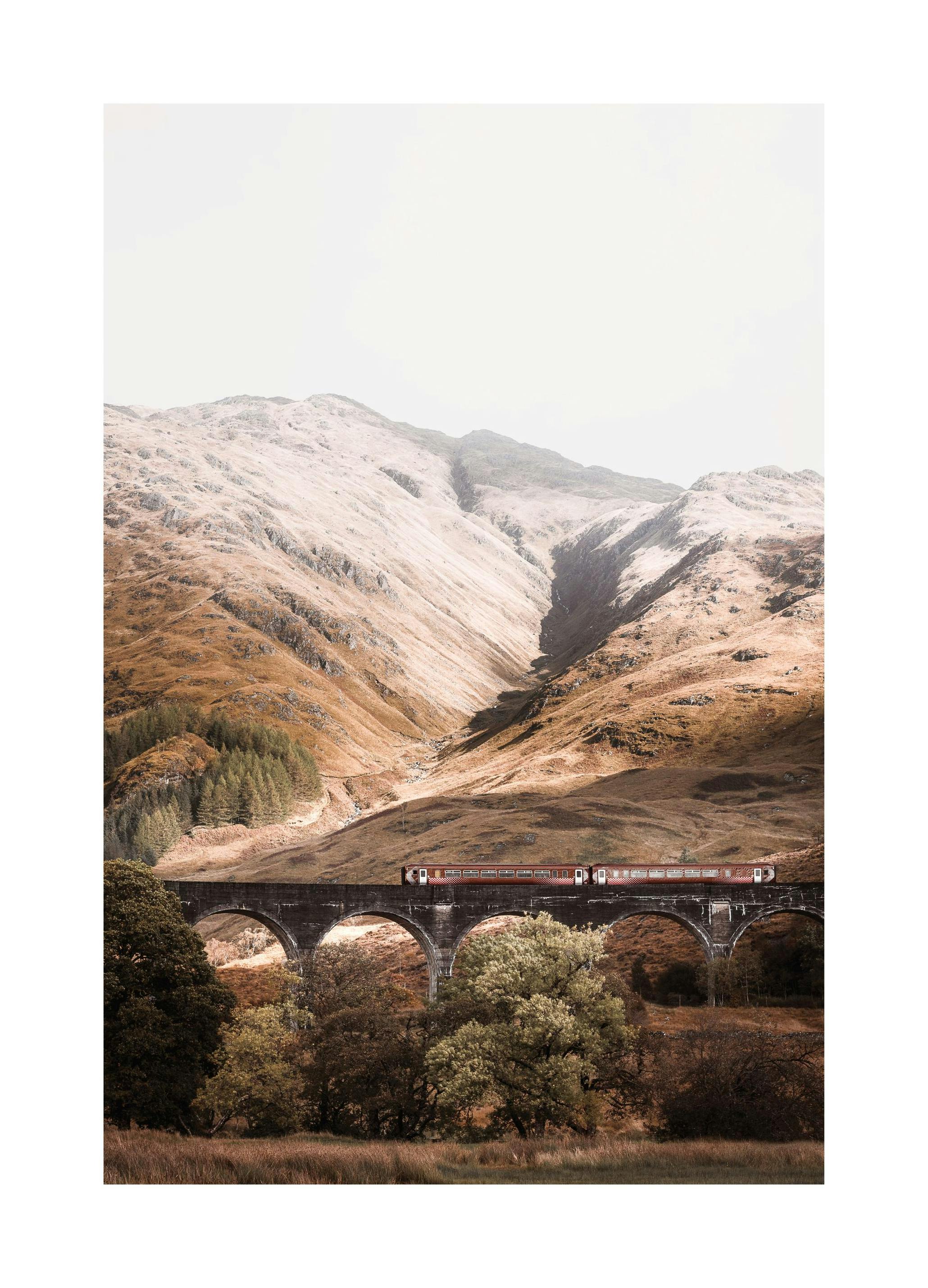 Highland Train Print (30x40 cm)