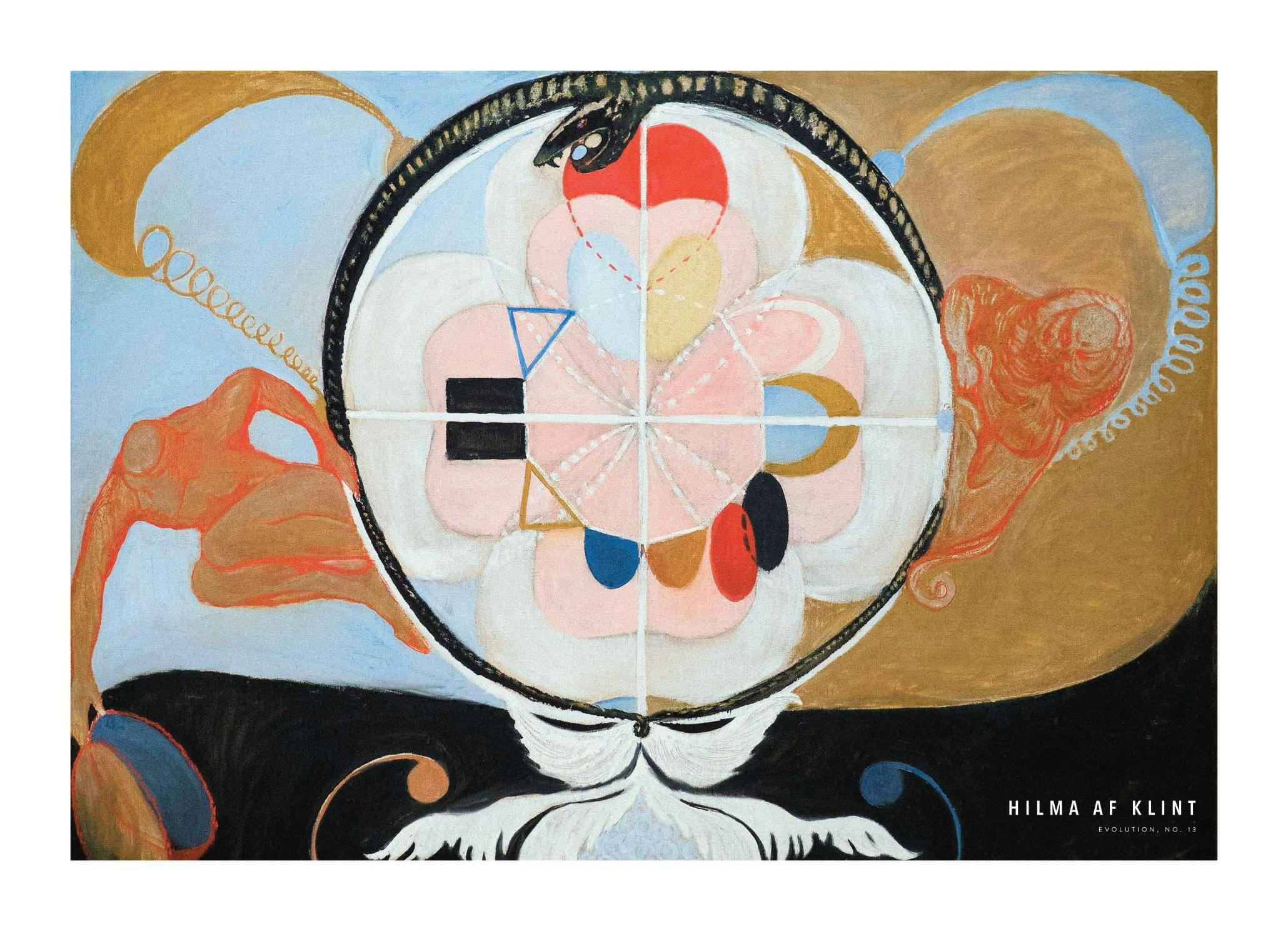 Affiche - Evolution, No.13 by Hilma af Klint (30x40 cm) - Hilma af Klint Affiche