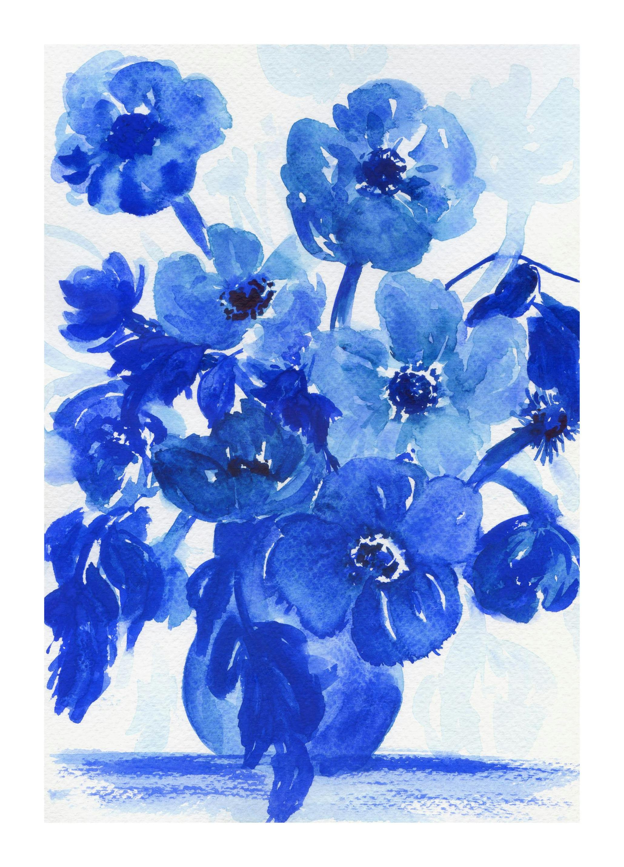 Blue Still Life Poster (30x40 cm)