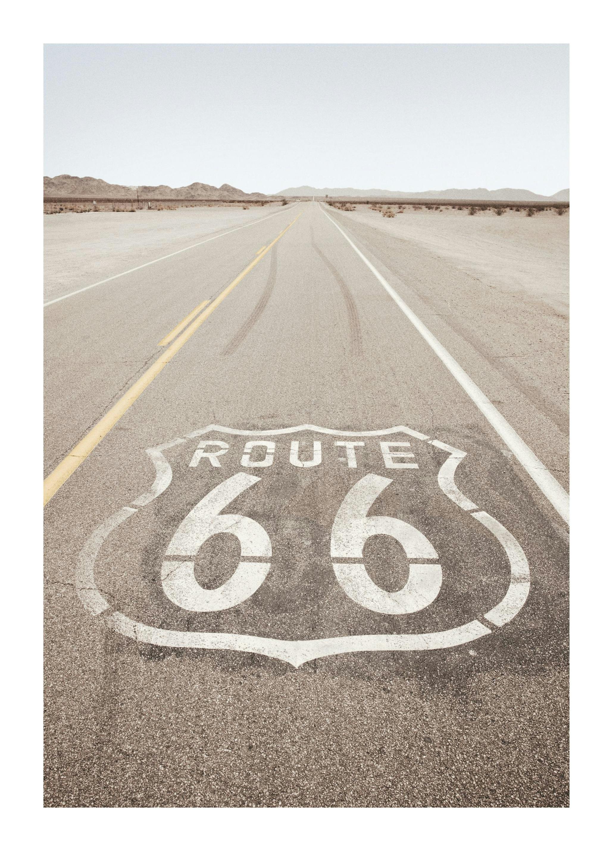Route 66 Plakat (30x40 cm)