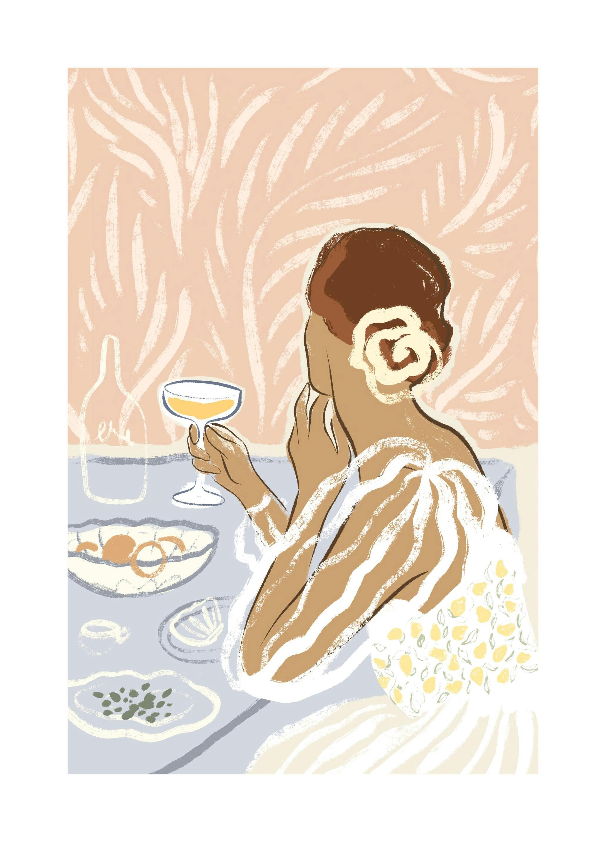 Having a Drink Plakat (50x70 cm)