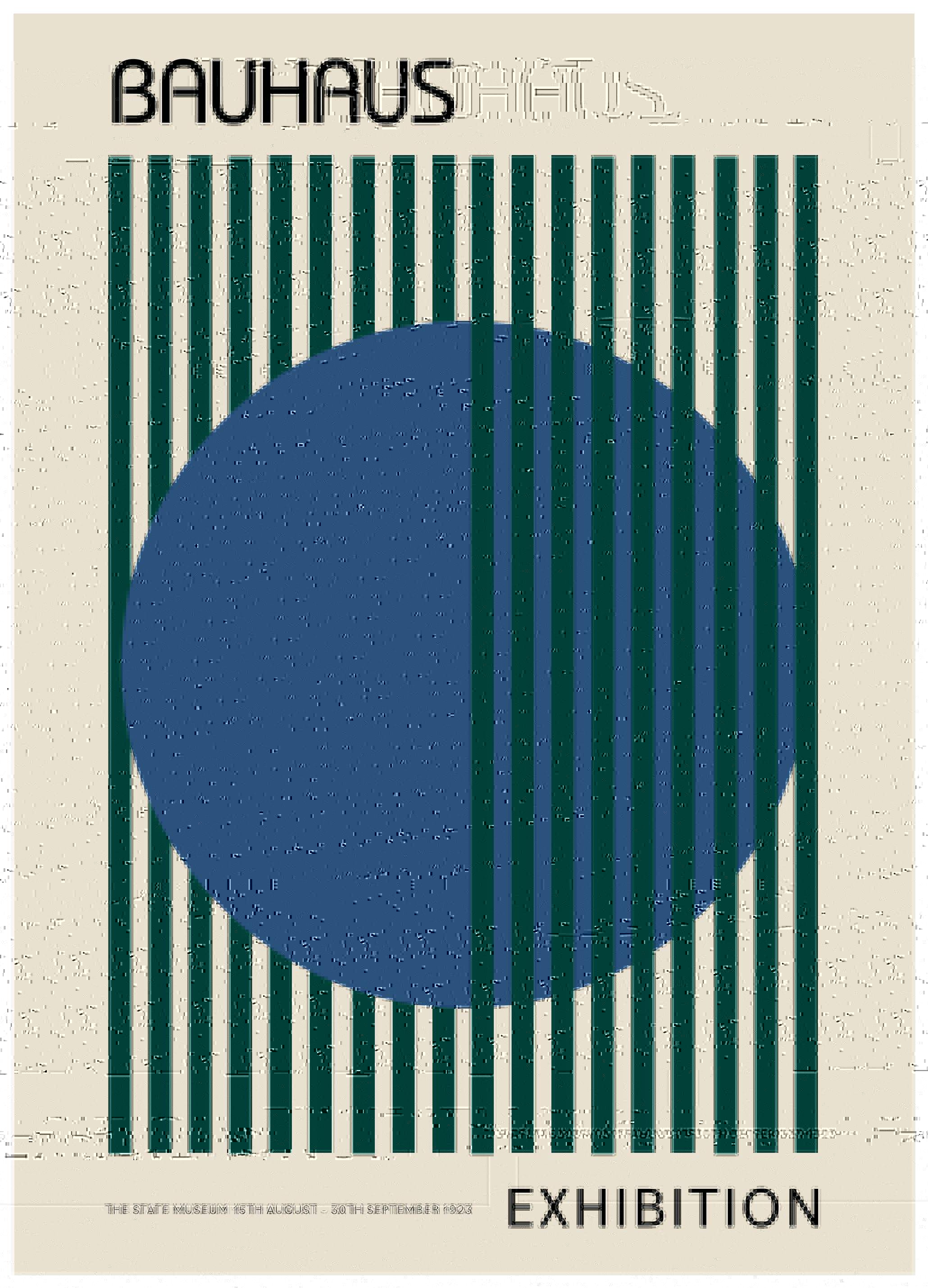 Bauhaus Exhibition Plakat (21x30 cm) - Plakater > Malerier fra kjente kunstnere > Bauhaus Poster