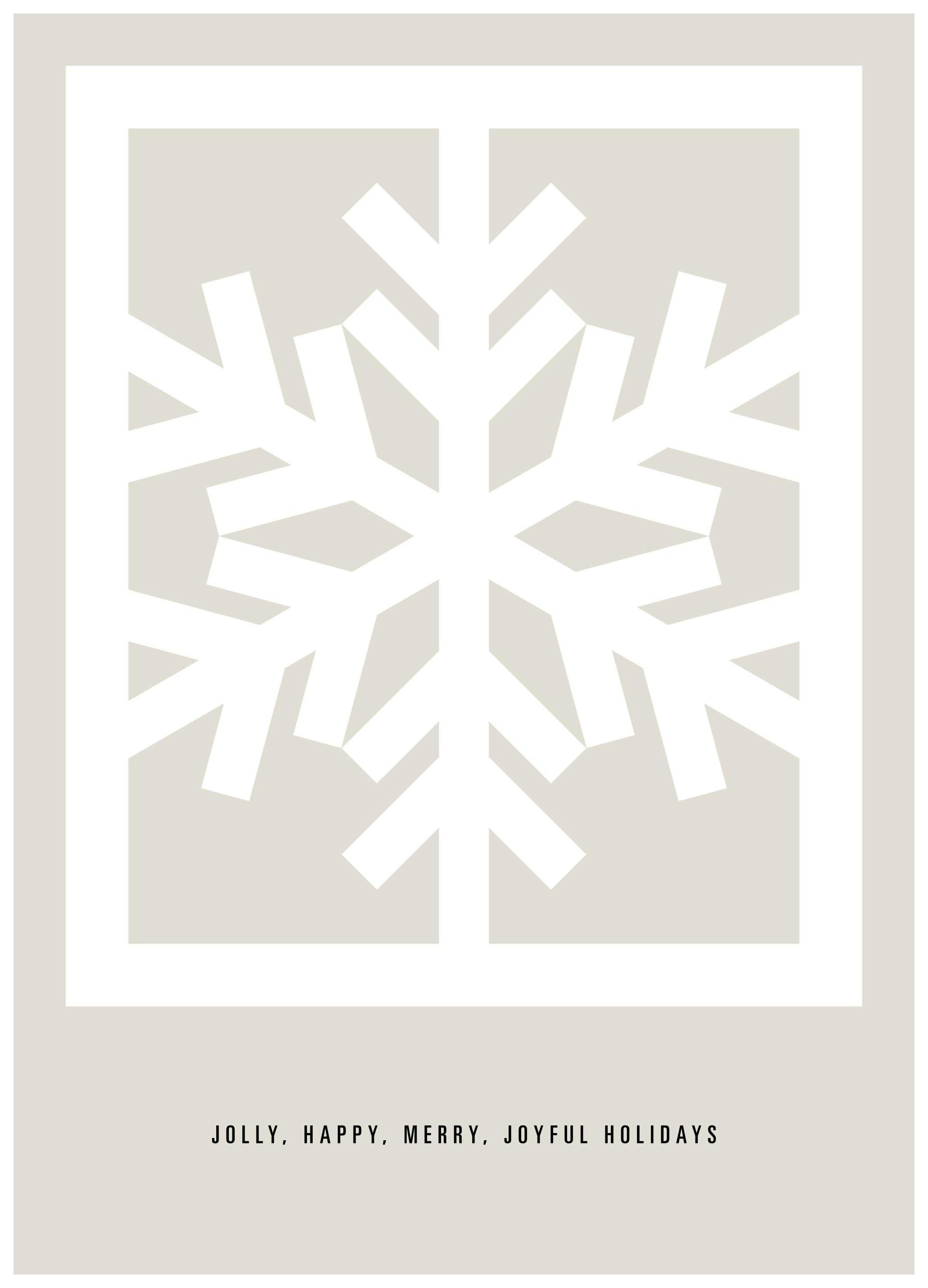 Graphic Snow Flake Affiche (50x70 cm)