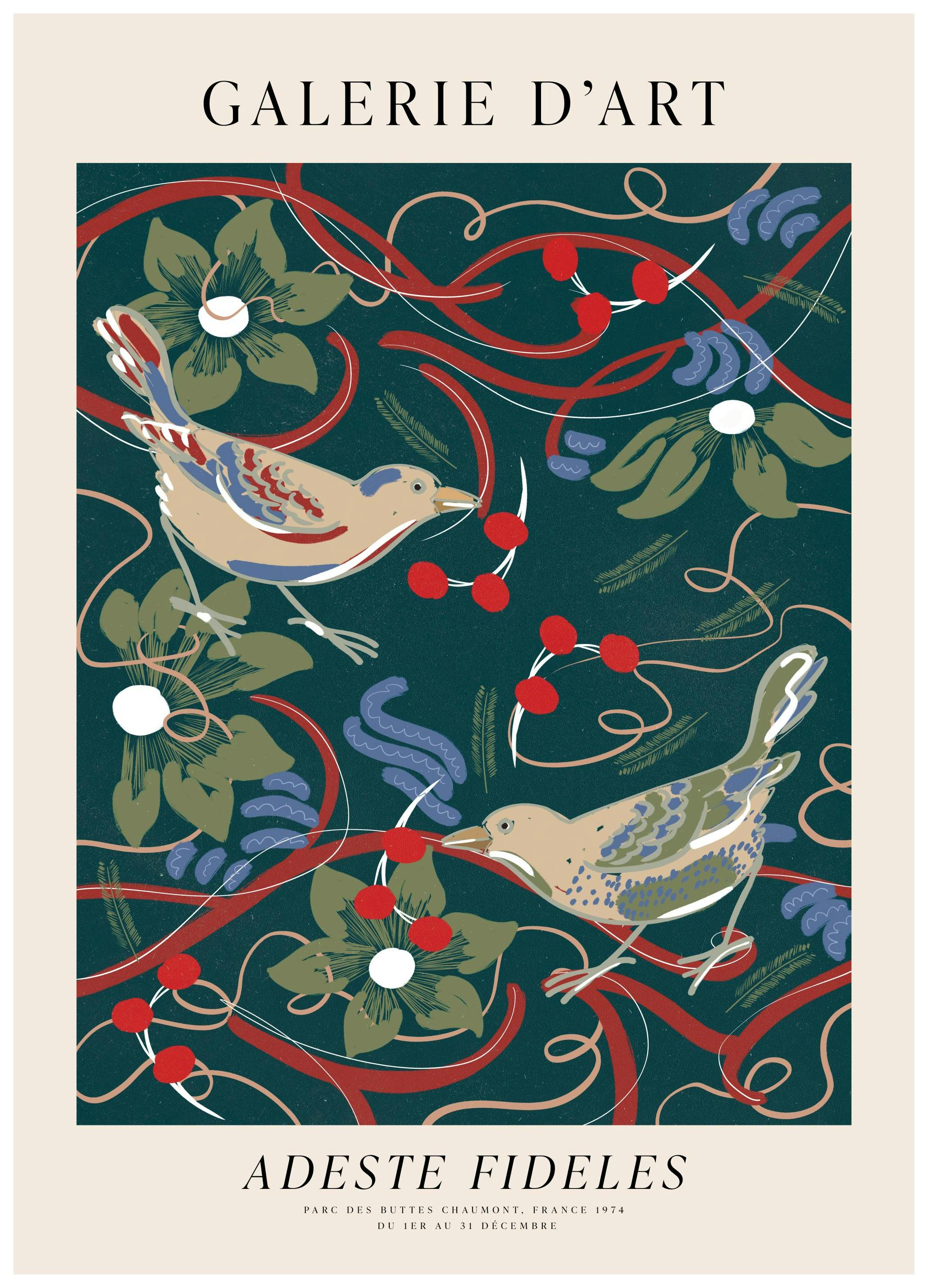 Holiday Pattern No1 Poster (50x70 cm)-Posters