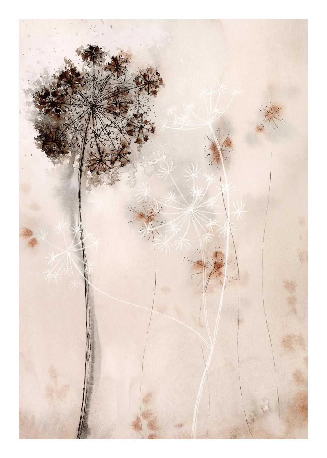 World Map Copper Print – Copper Foil Poster | Desenio UK