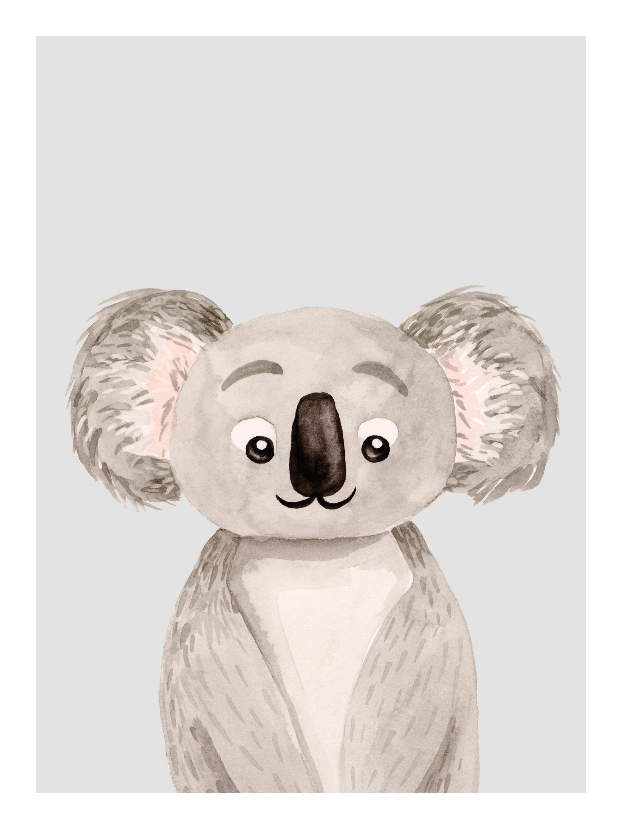Kind Koala Print – Cute Nursery Poster | Desenio