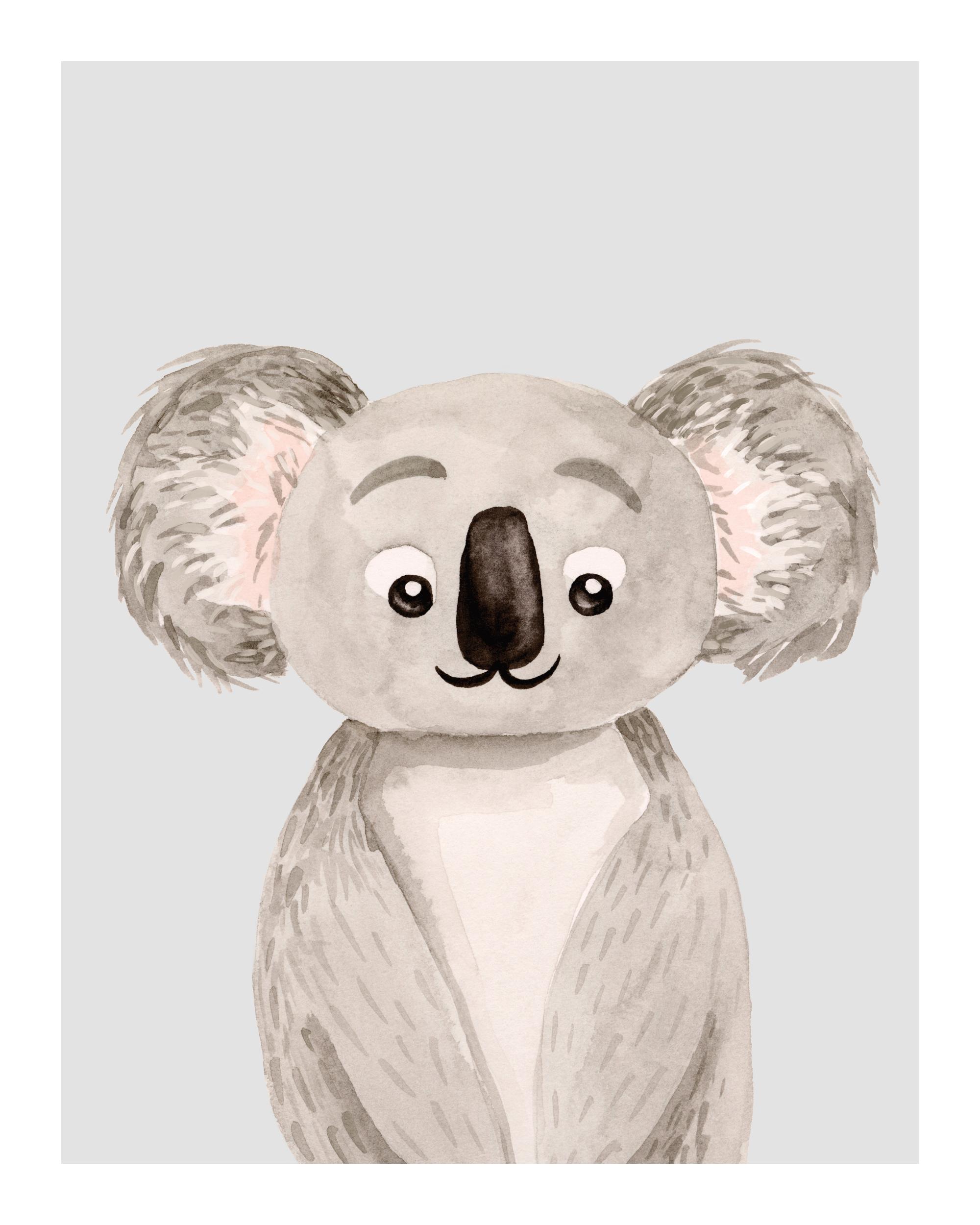 Kind Koala Print – Cute Nursery Poster | Desenio