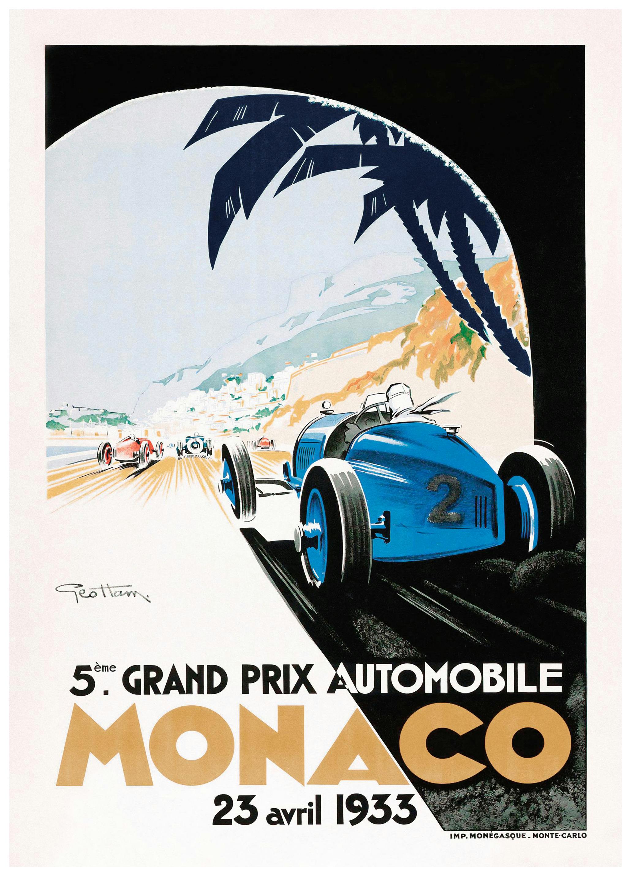 Monaco Grand Prix Poster (21x30 cm)