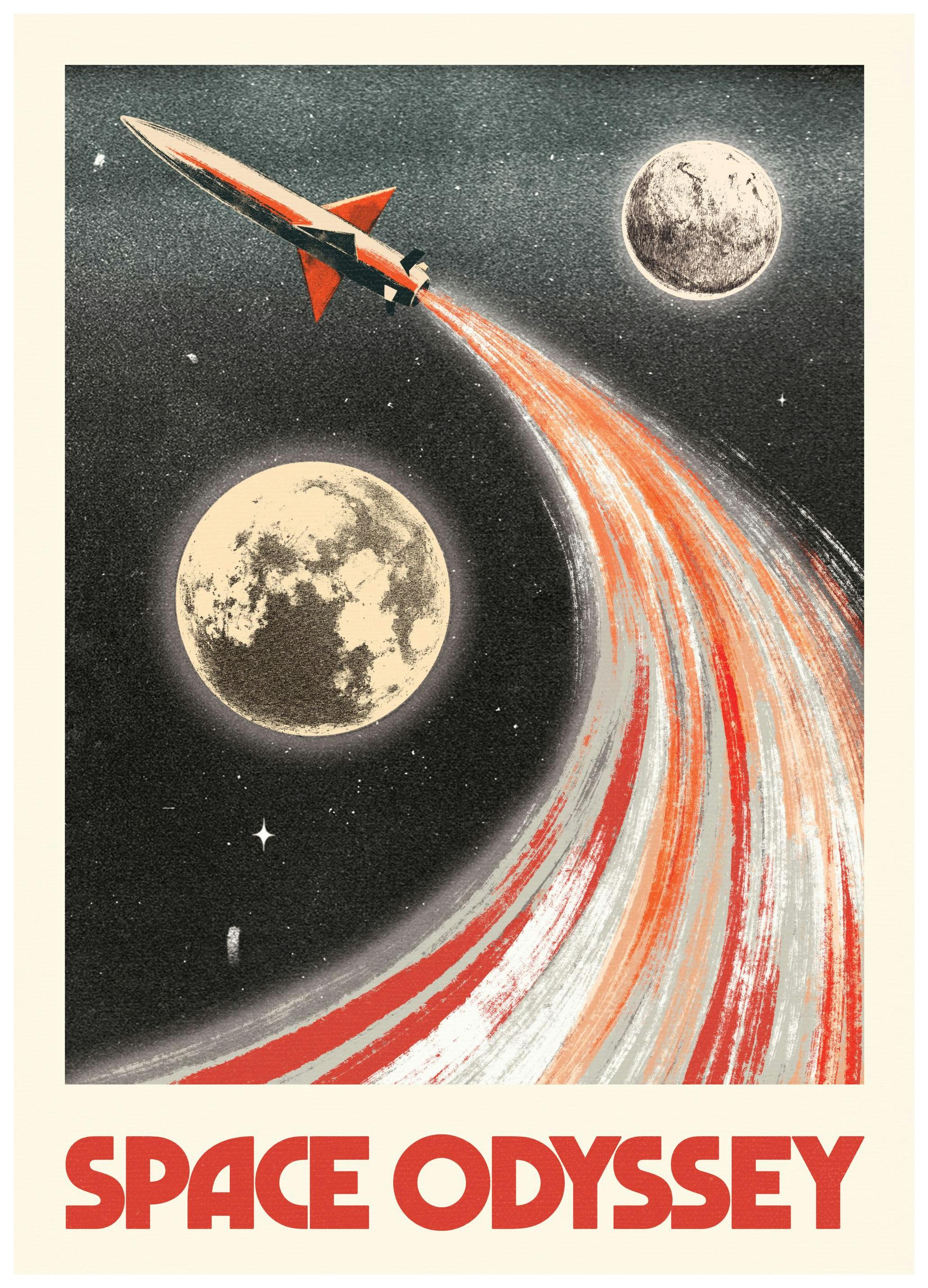 Space Odyssey Print (30x40 cm)