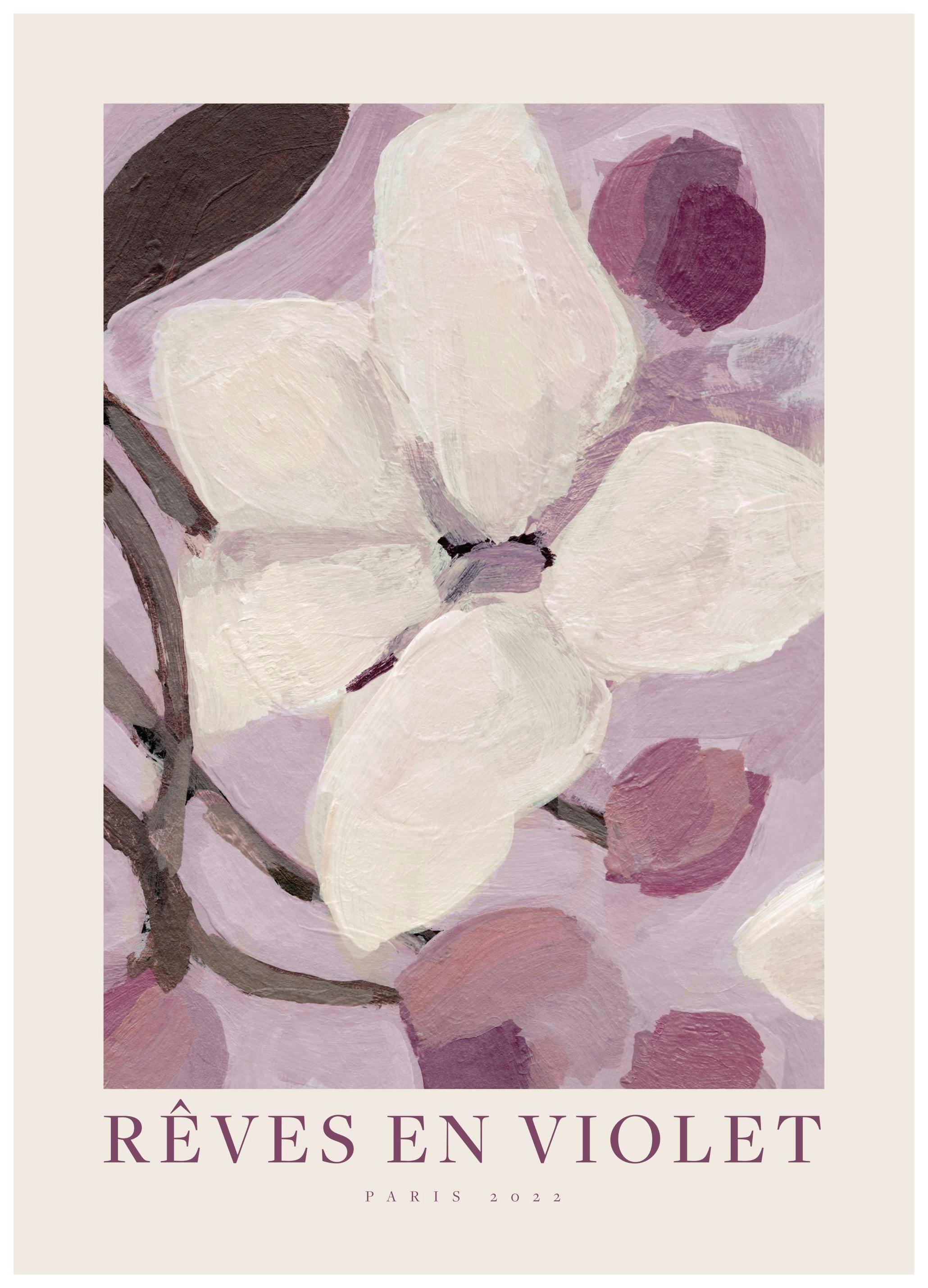 Rêves en Violet Plakat (50x70 cm)