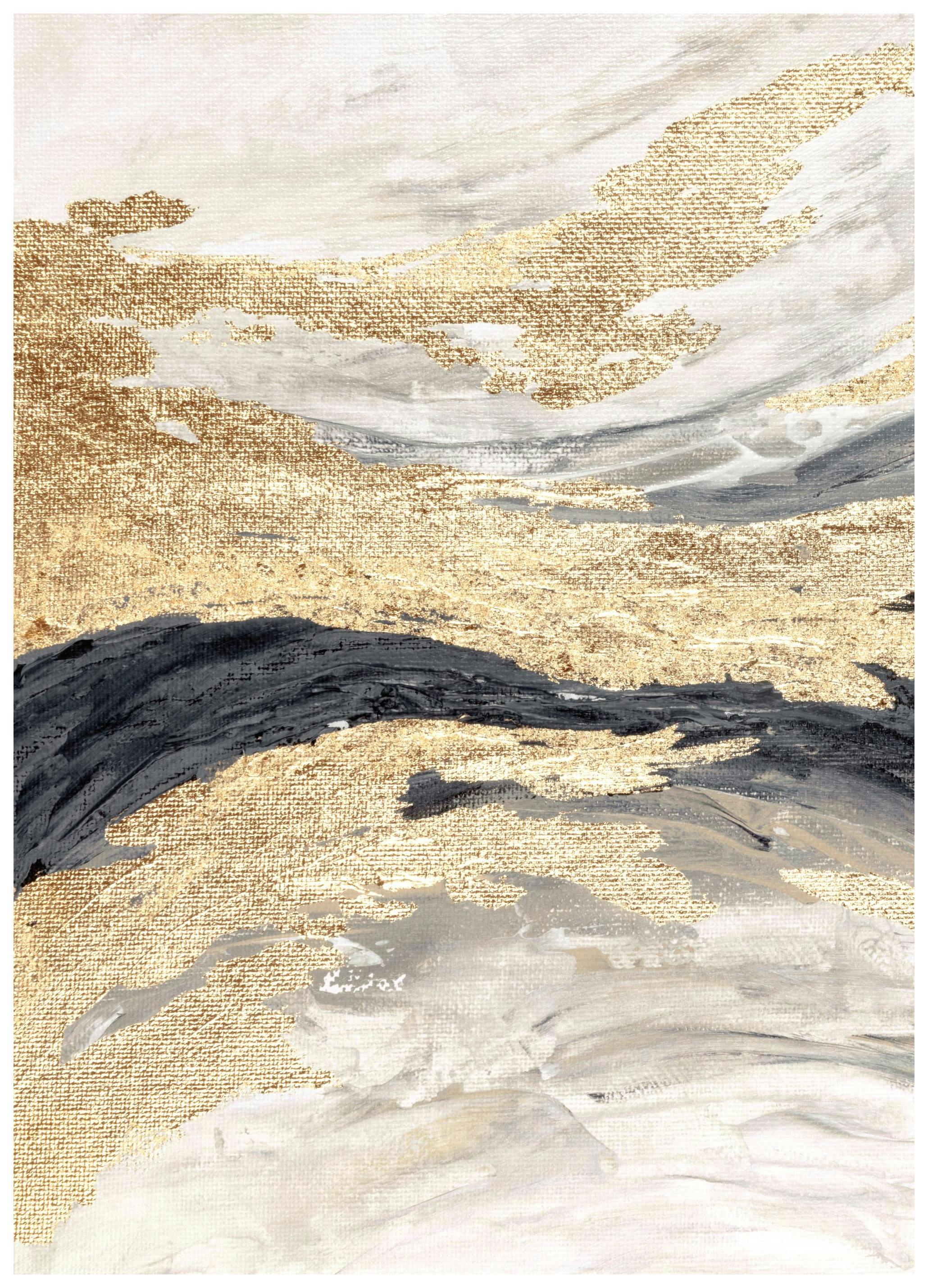 Gold Wave No1 Plakat (30x40 cm)