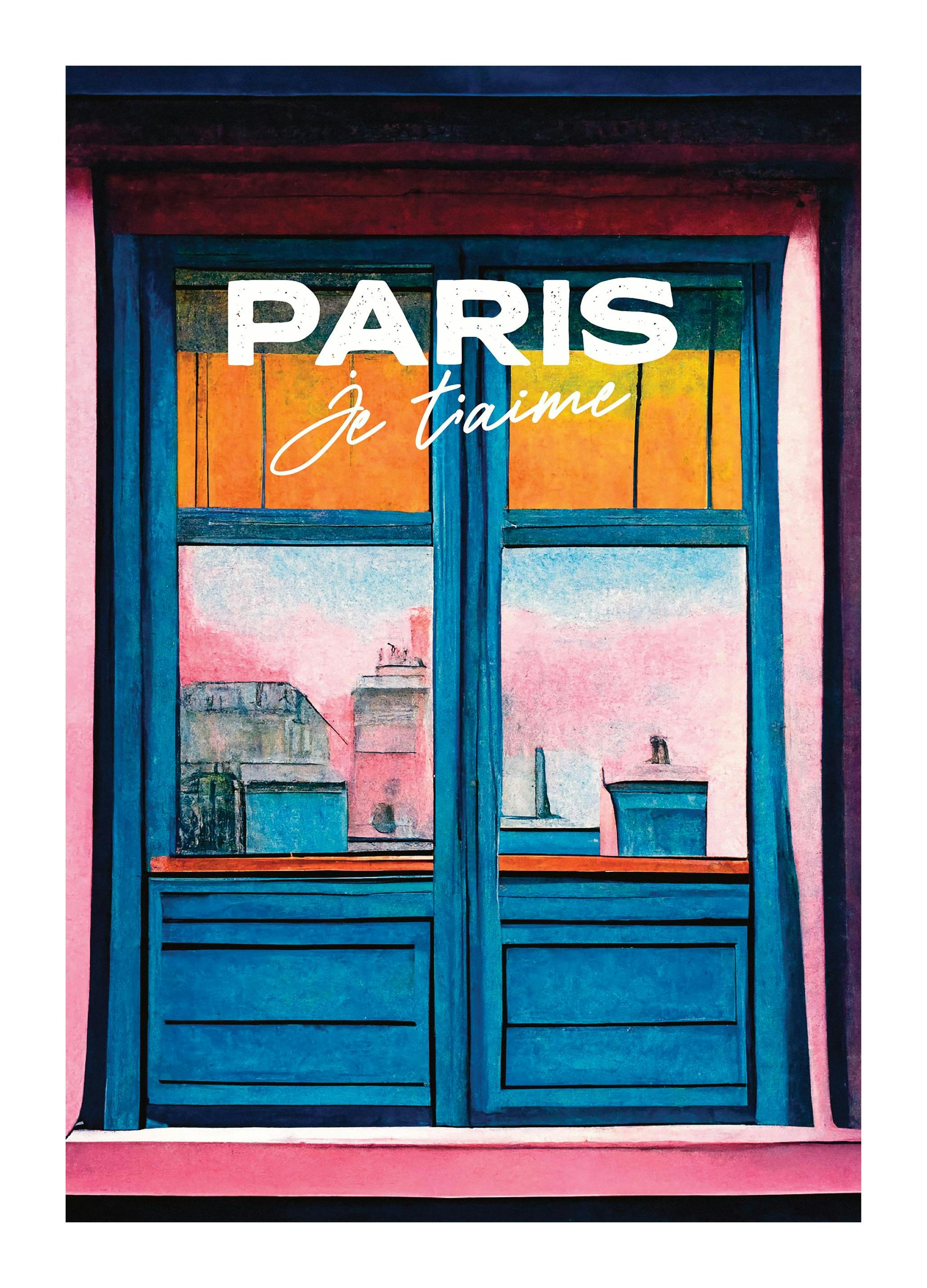 A Paris Window Poster (30x40 cm)-Posters