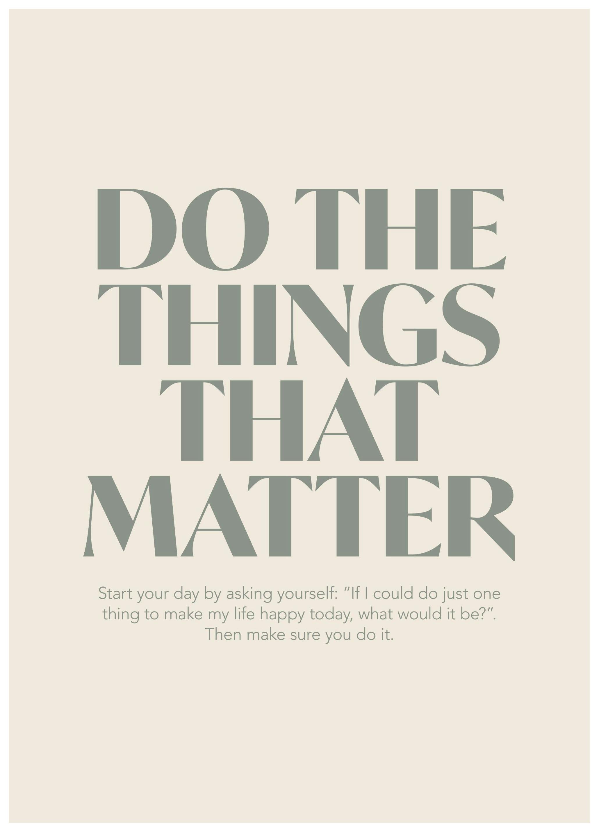 Things That Matter Print (13x18 cm)