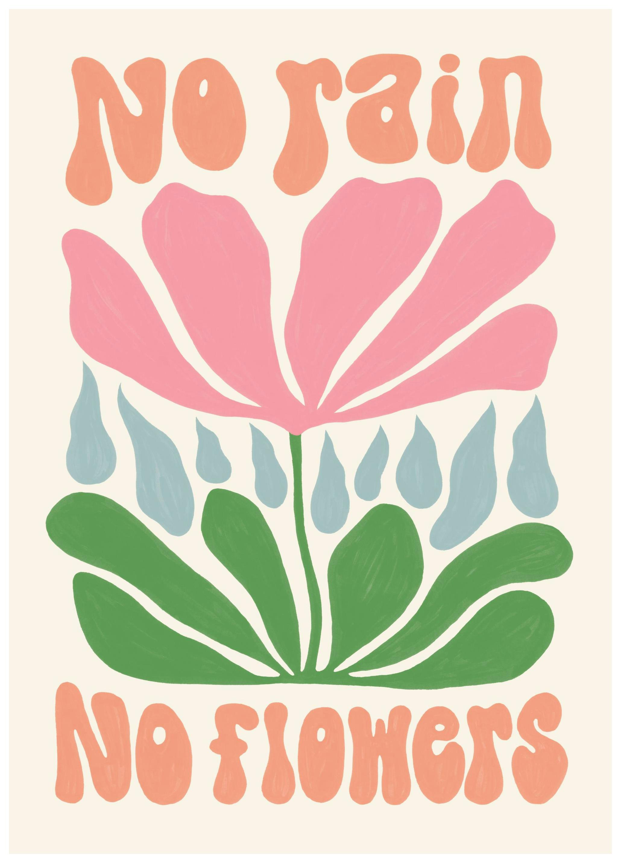 No Rain. No Flowers Poster (13x18 cm)