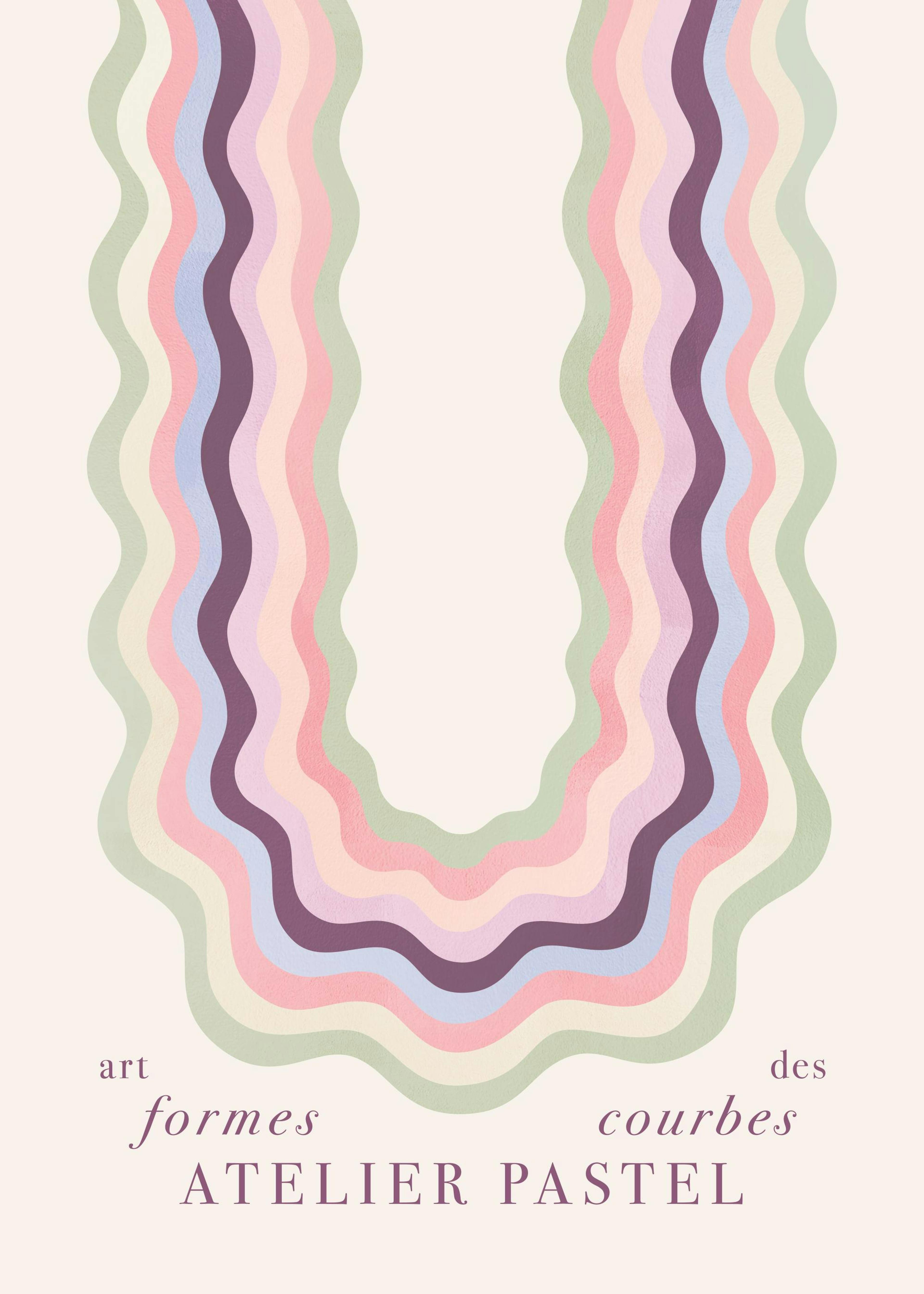Art Des Formes Courbes Plakat 0