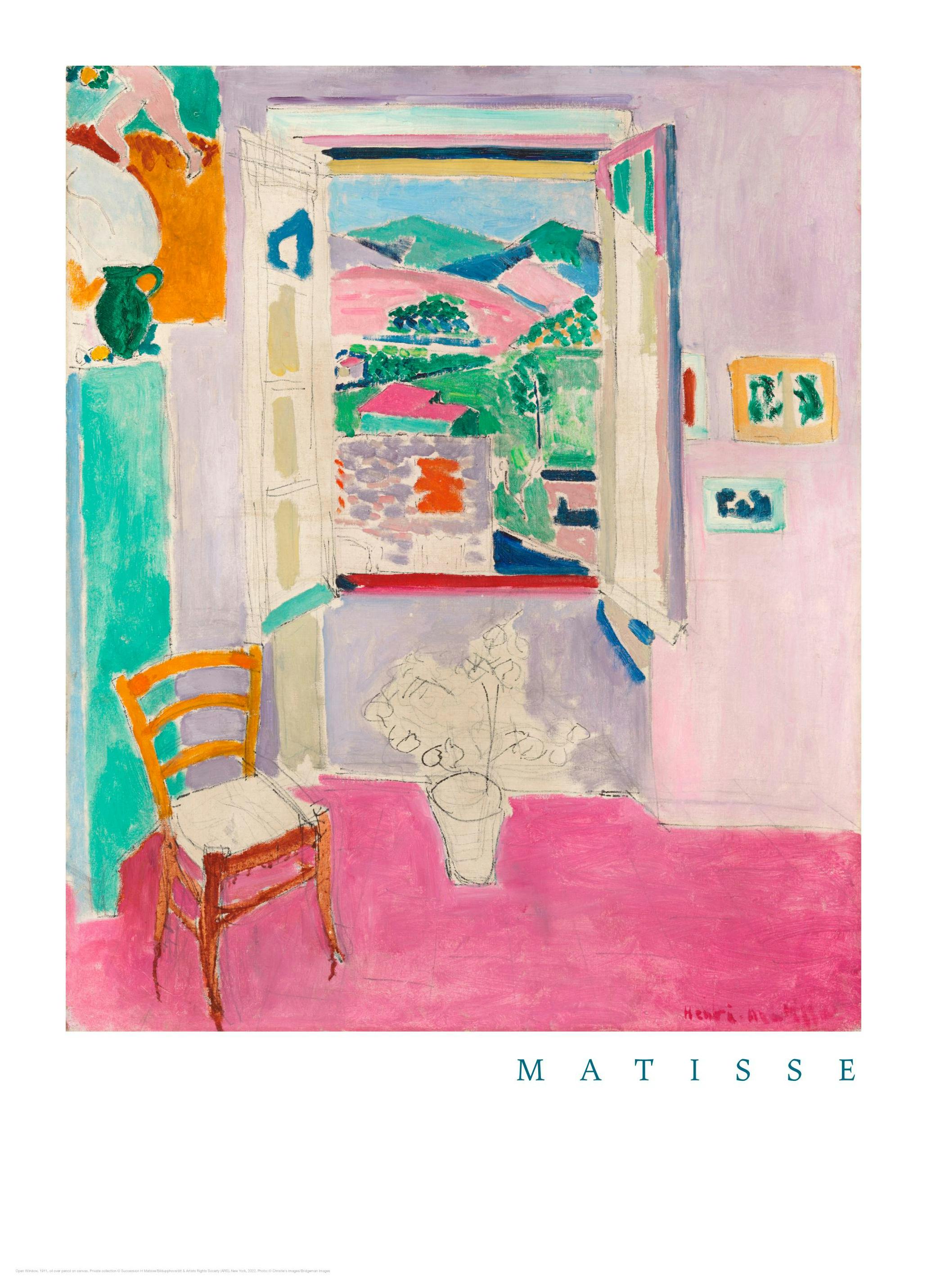 Prints - Matisse - Open Window Print (30x40 cm) - Matisse art prints