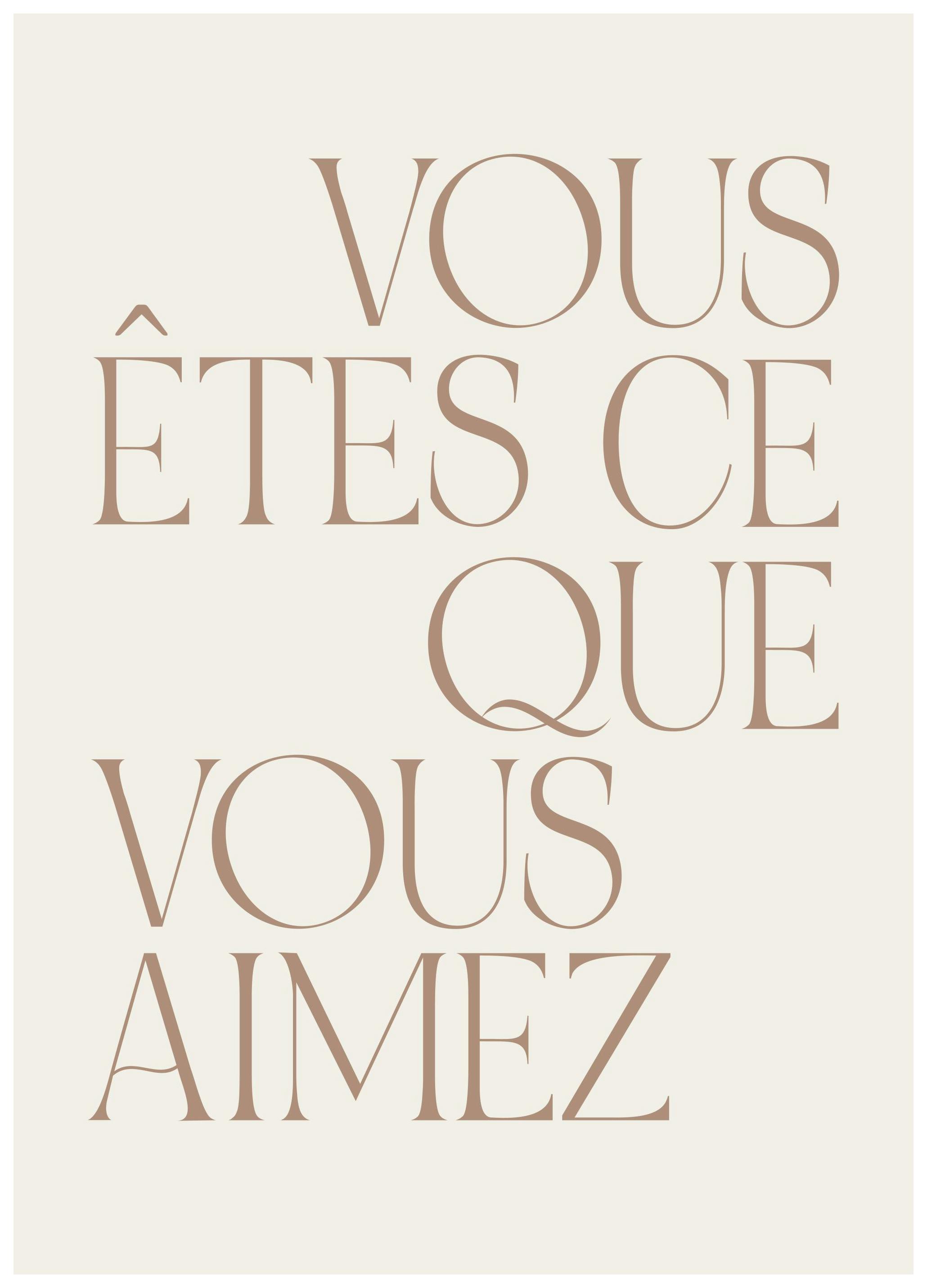 You are What You Love Affiche (30x40 cm)