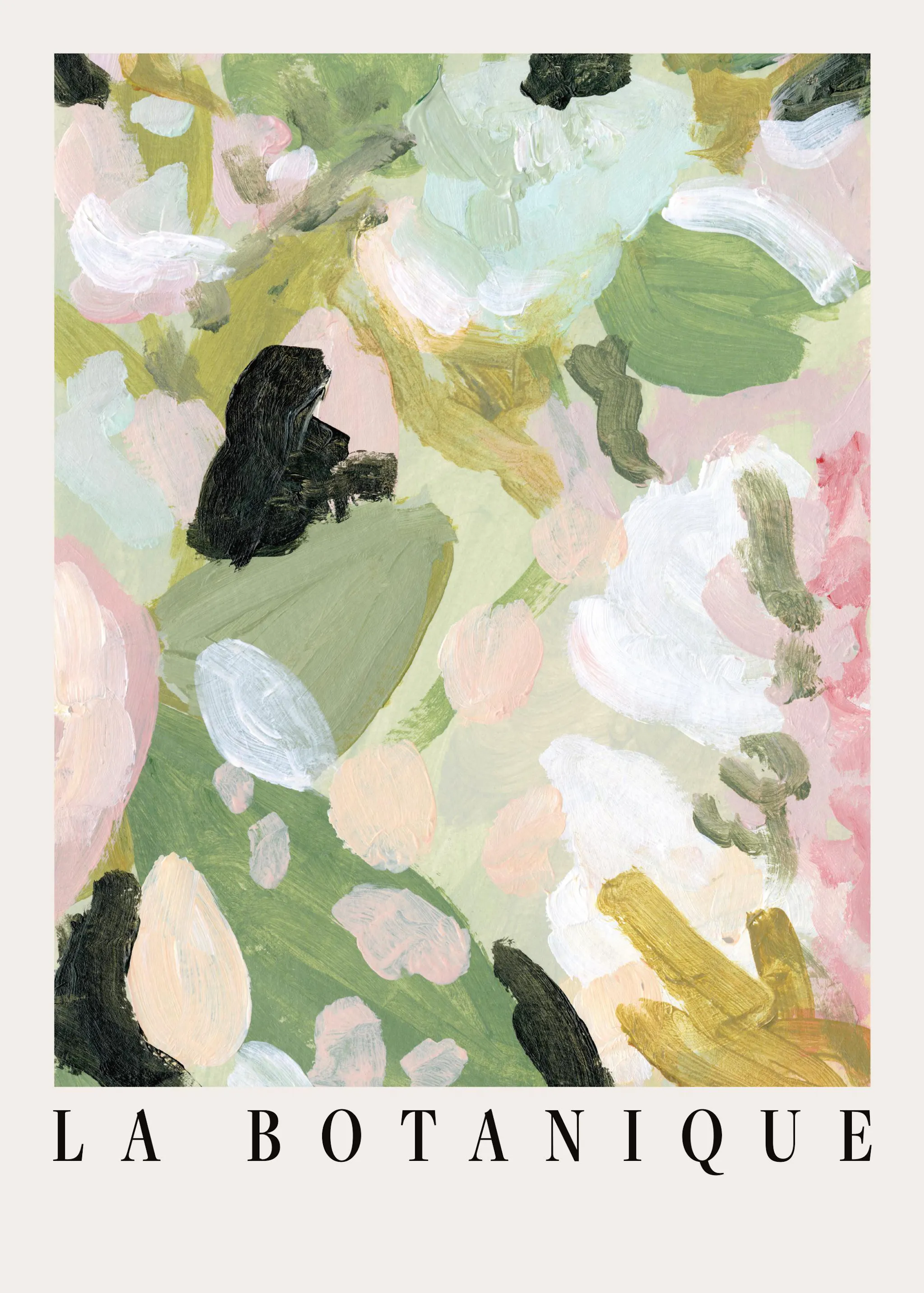 La Botanique Art No2 Plakat – Botanisk Kunst i Rosa og Grønt | Desenio NO