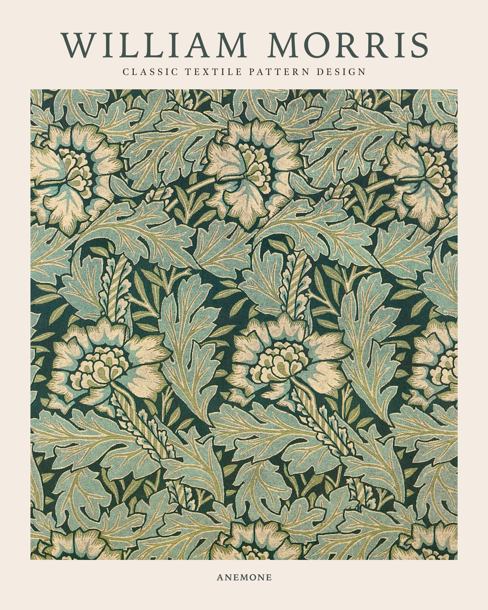 Print by William Morris – Anemone Poster | Desenio