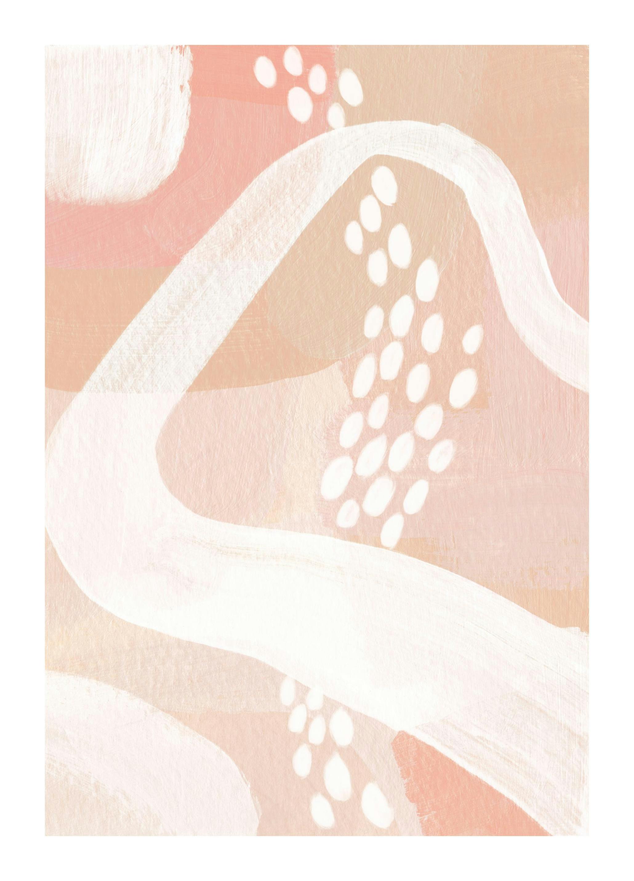 Peachy Abstract No1 Plakat (50x70 cm)