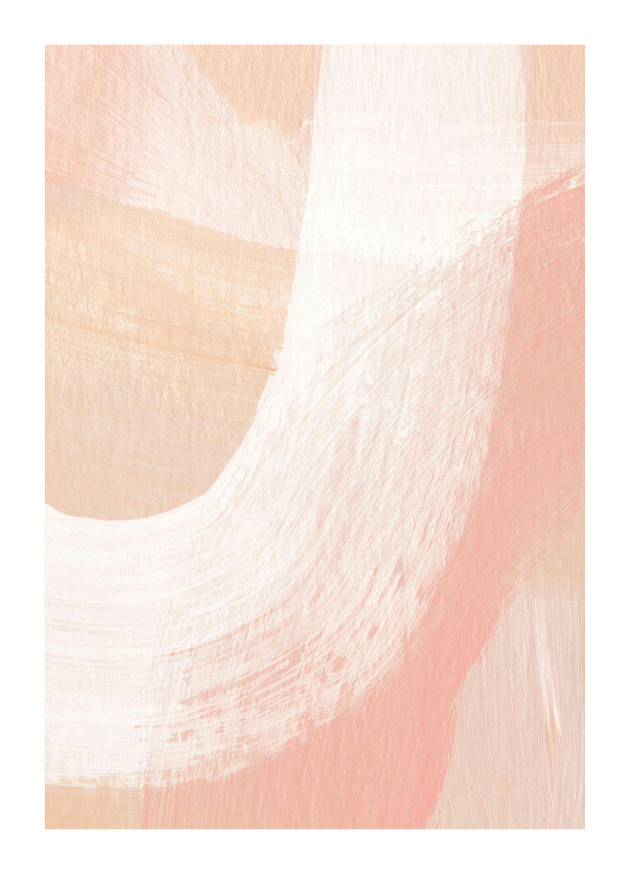 Peachy Abstract No2 Affiche (30x40 cm)