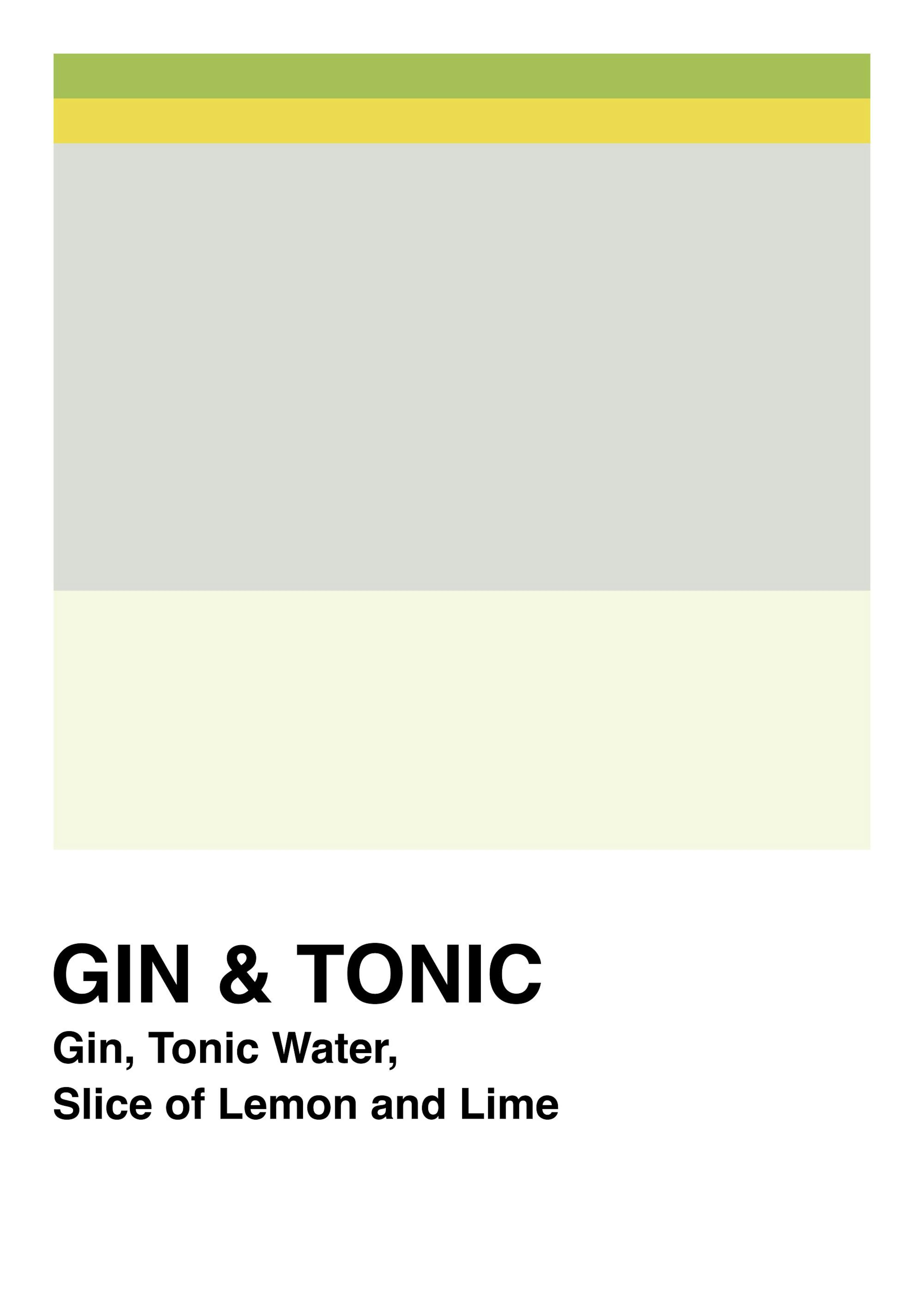 Graphic Gin & Tonic Print 0