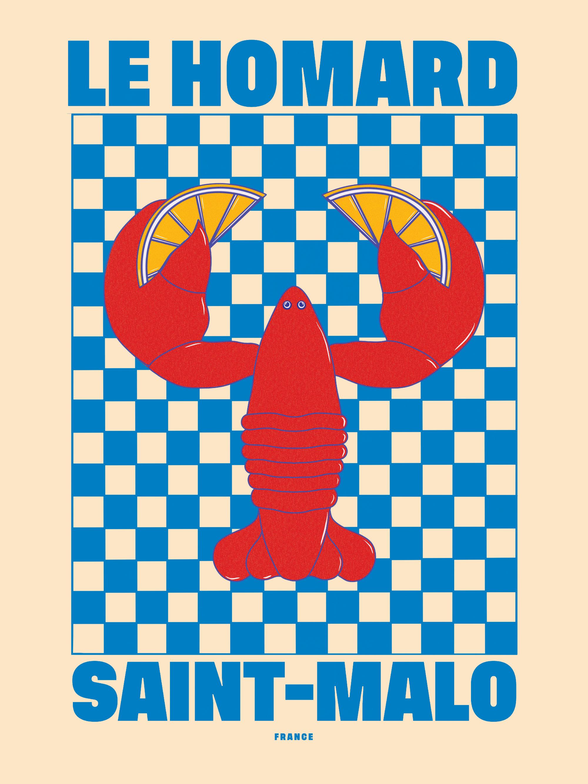 Le Homard Print by Nephthys Foster – Lobster Poster