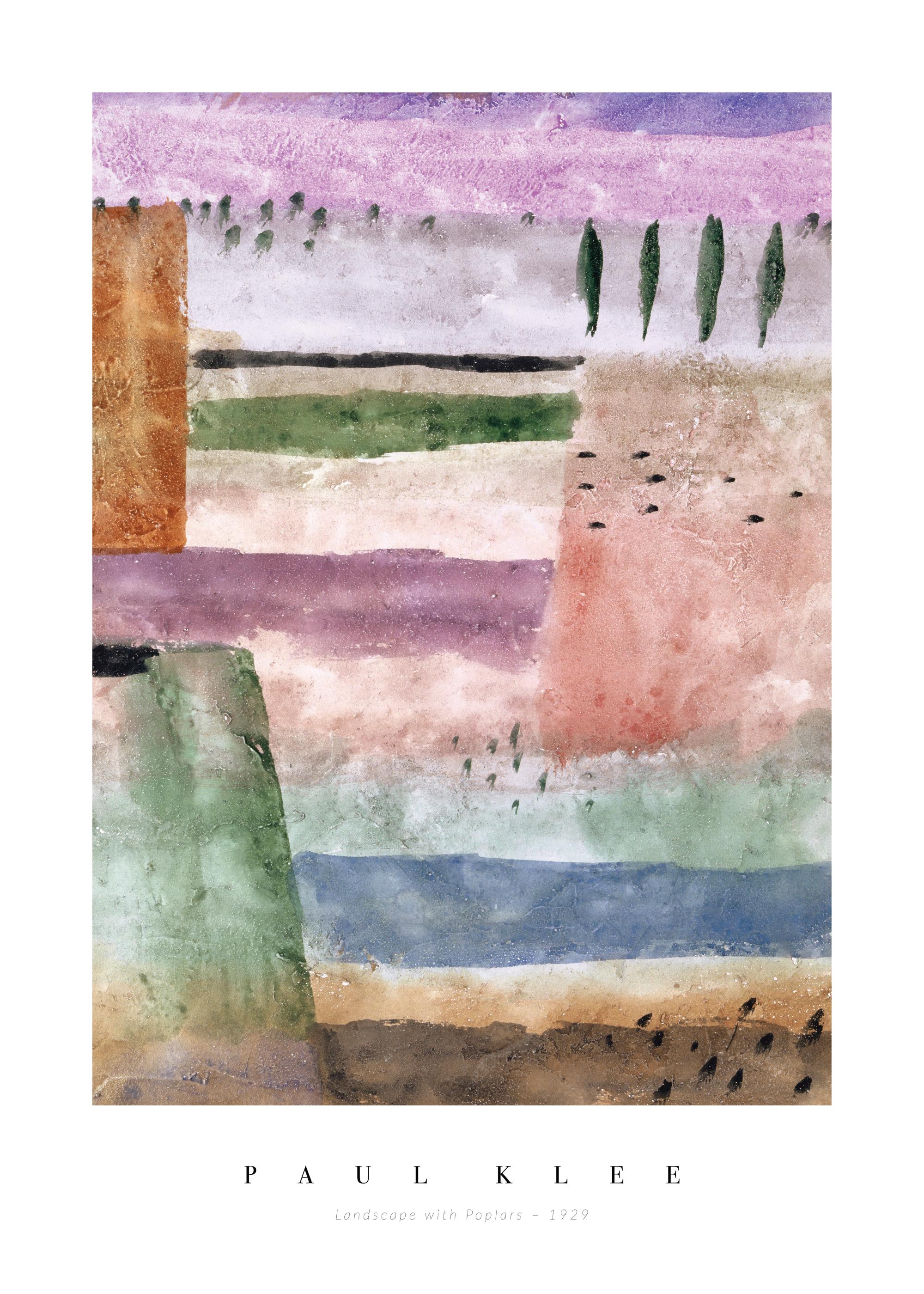 Paul Klee - Landscape with Poplars Print | Art Poster