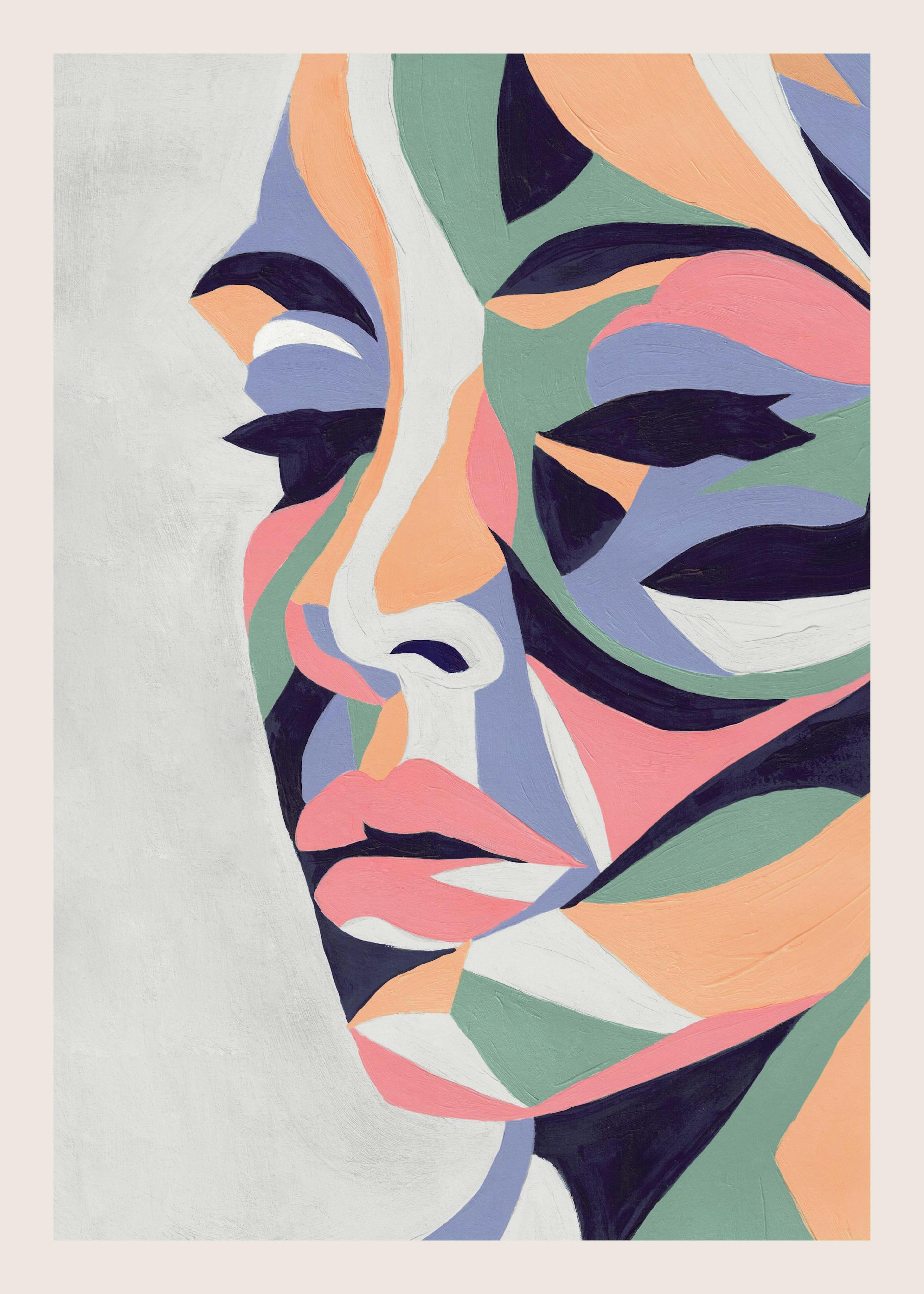 Colorful Portrait Acrylic Poster 0