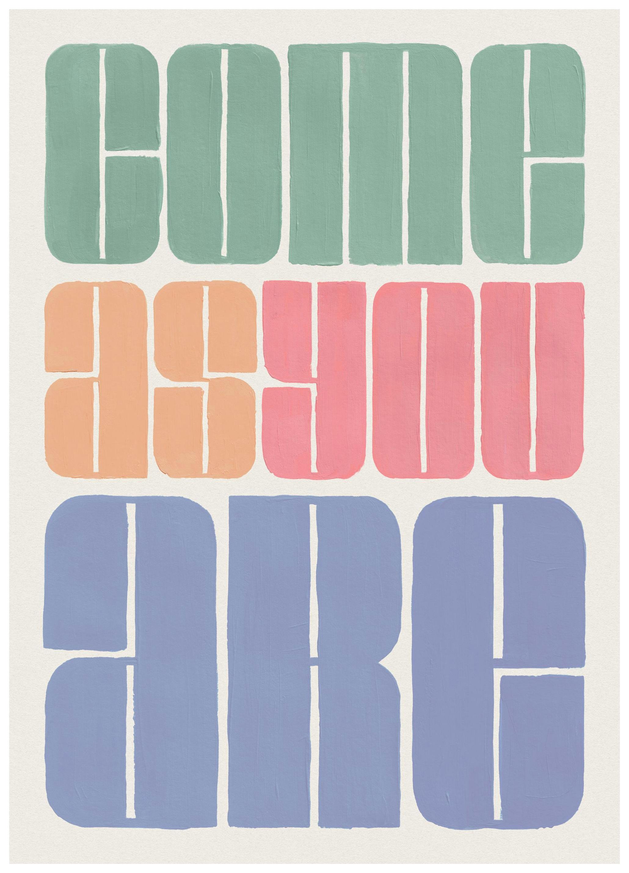 Come As You Are Affiche (50x70 cm) - Tableaux de citations