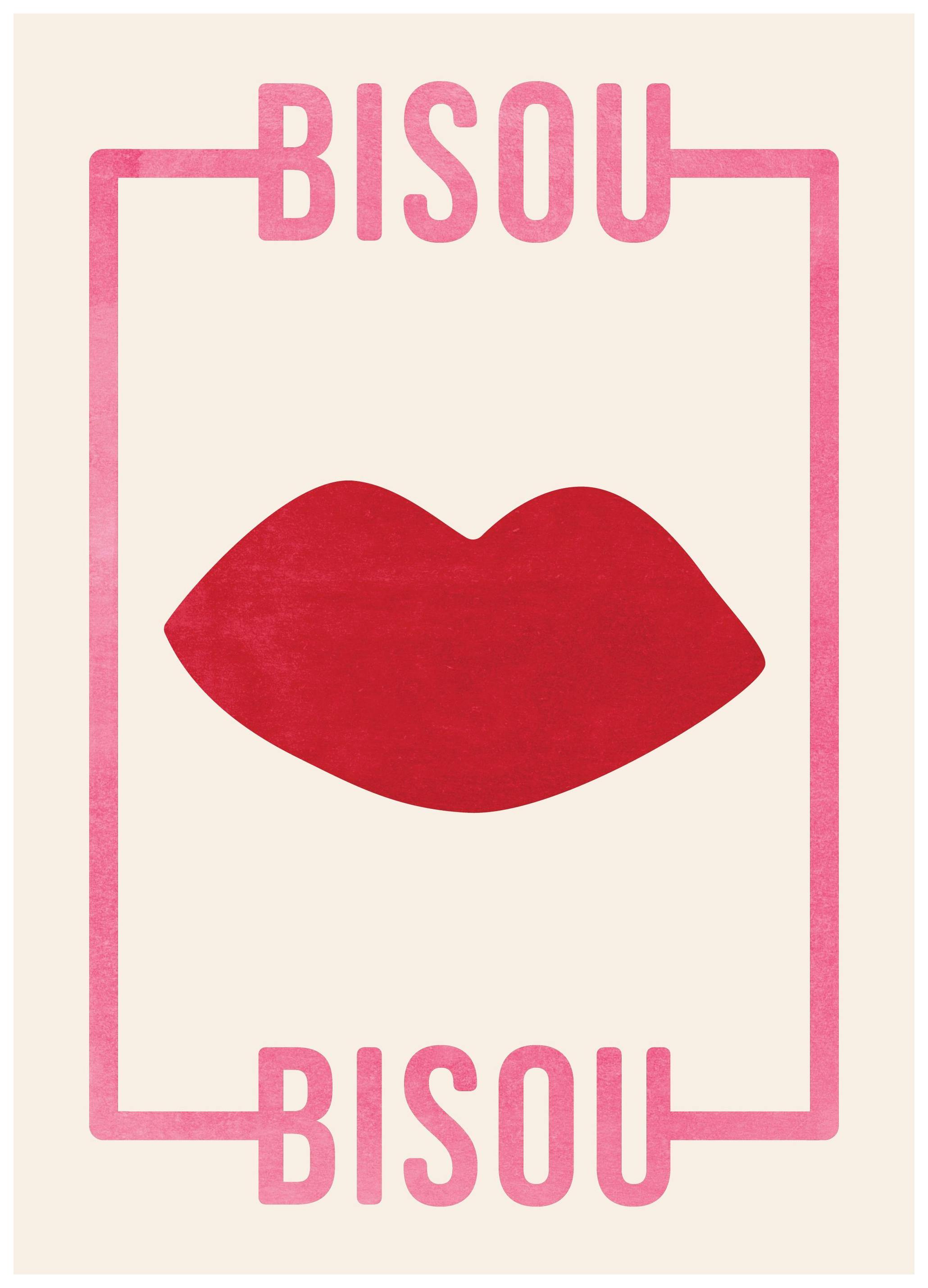 Bisou Bisou Poster (21x30 cm)- Arte gráfica