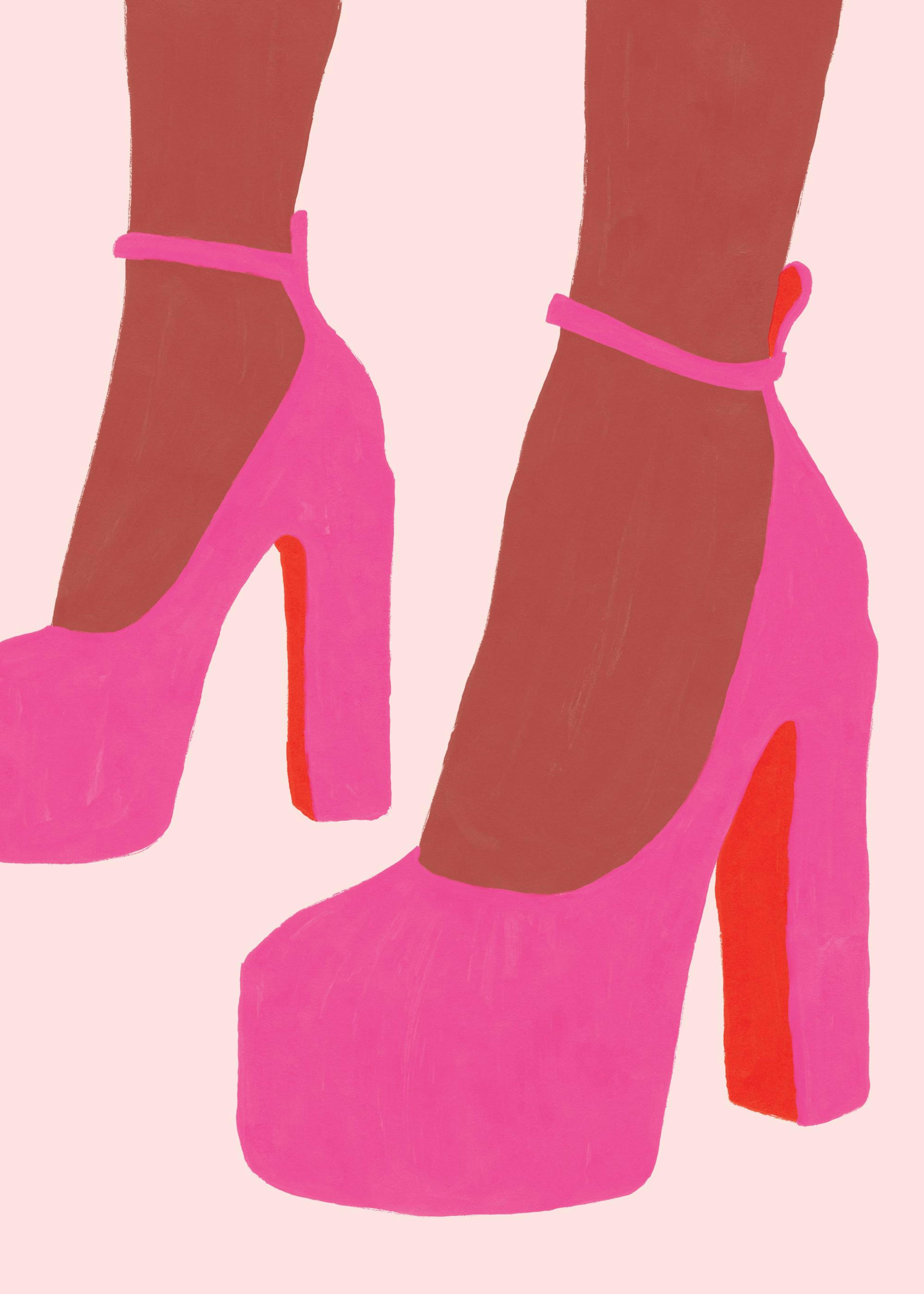 Pink High Heels Poster 0